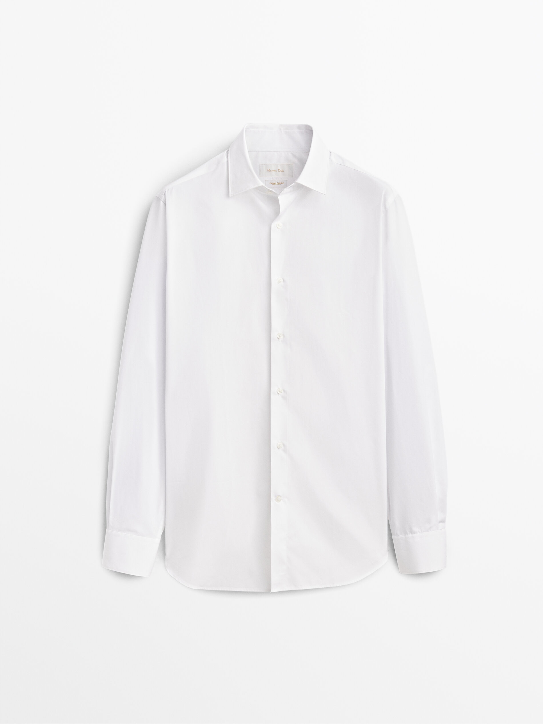 Camisa popelín algodón slim fit - BLANCO