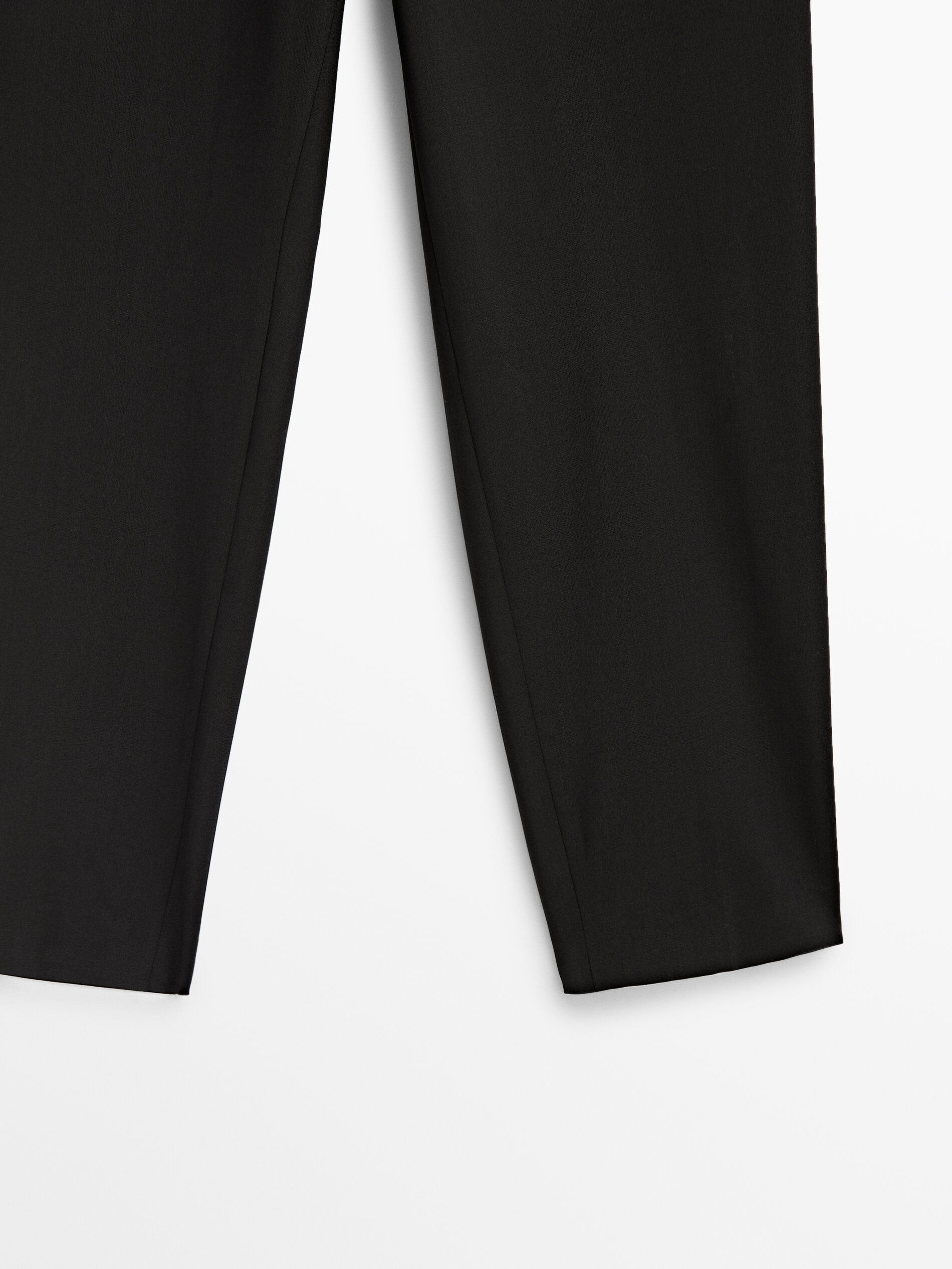 Pantalón traje lana fría - NEGRO