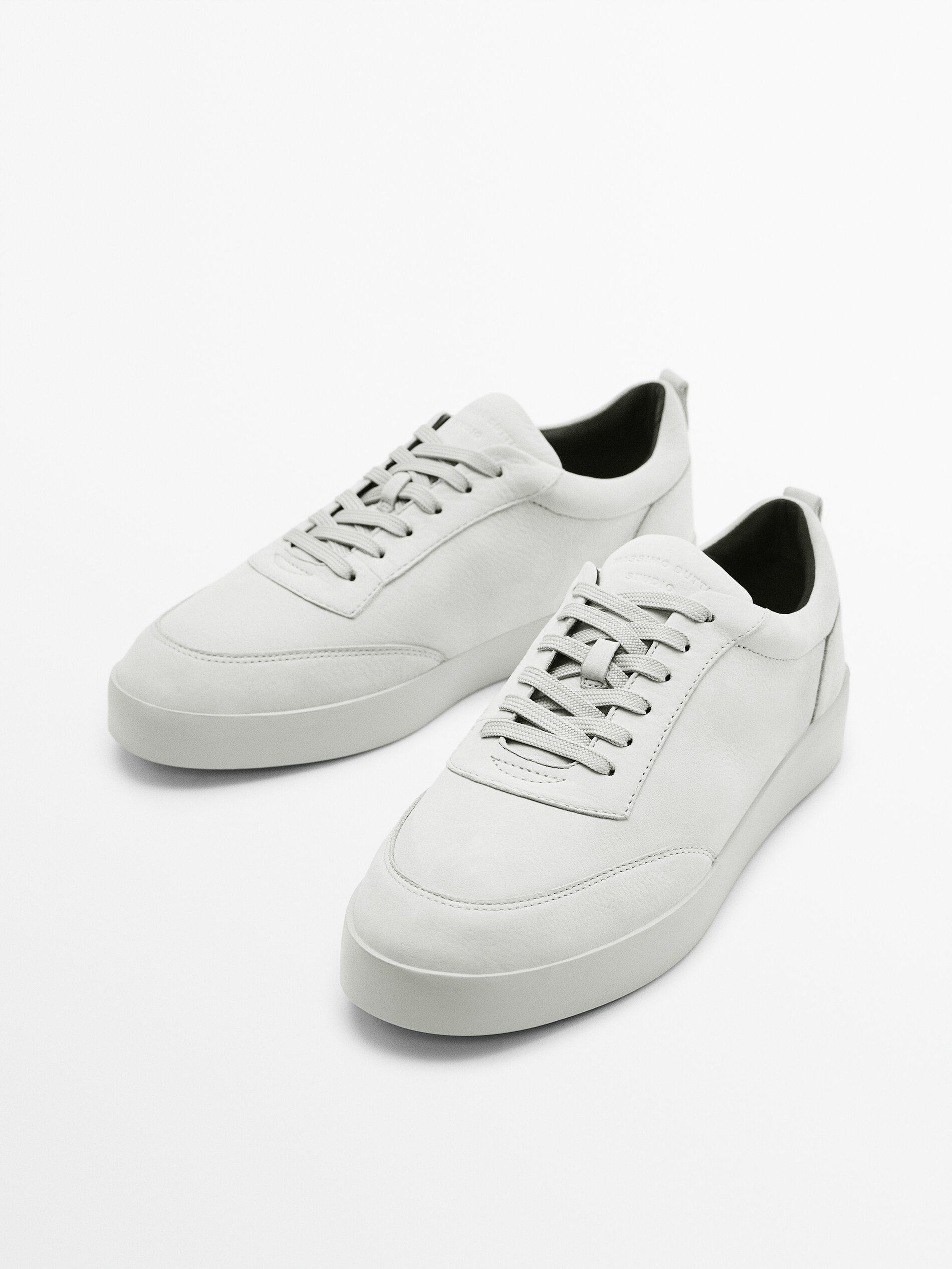 Deportivo piel nobuck - Studio - GRIS