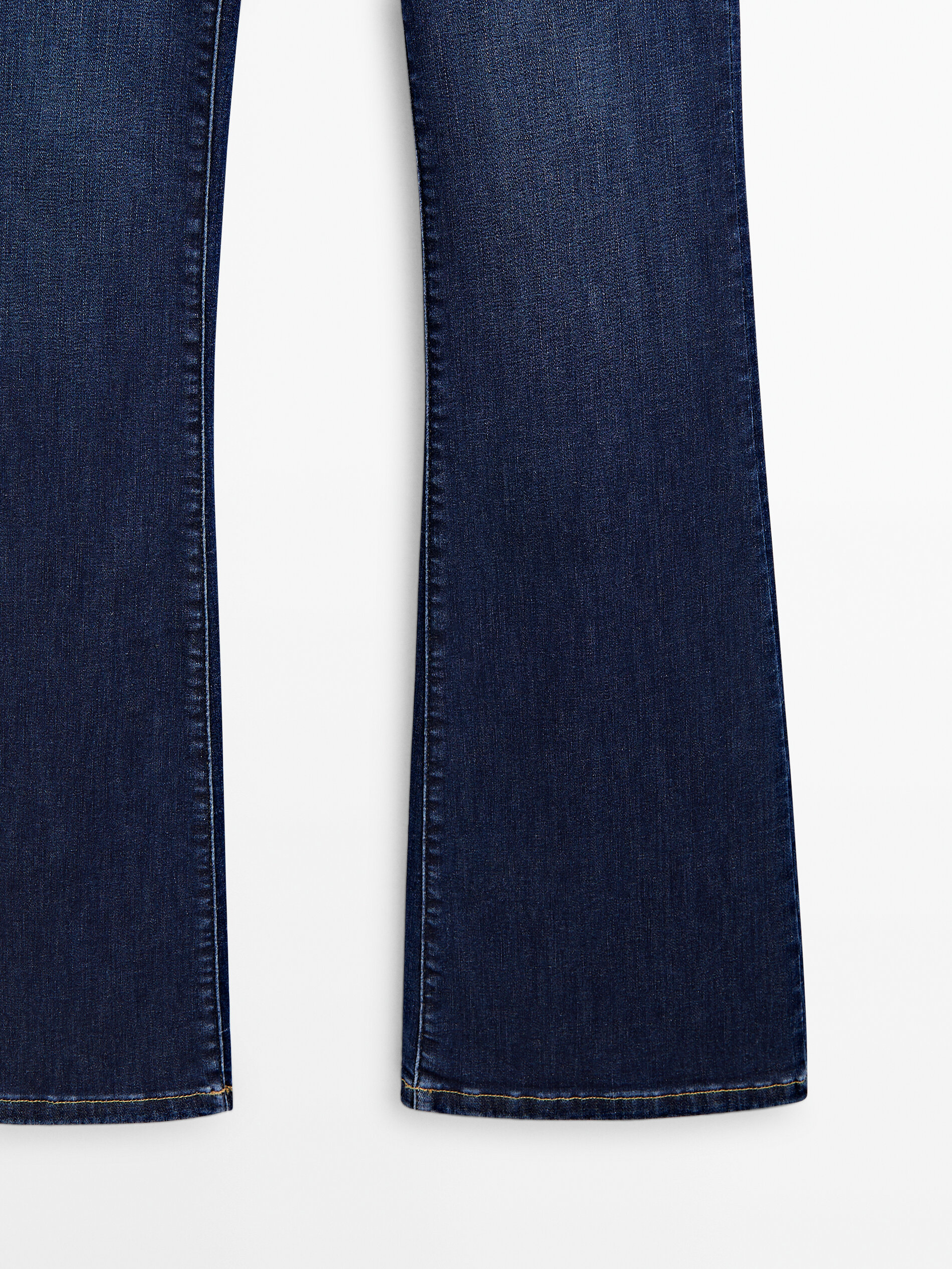 Pantalón vaquero tiro alto skinny flare - AZUL MEDIO