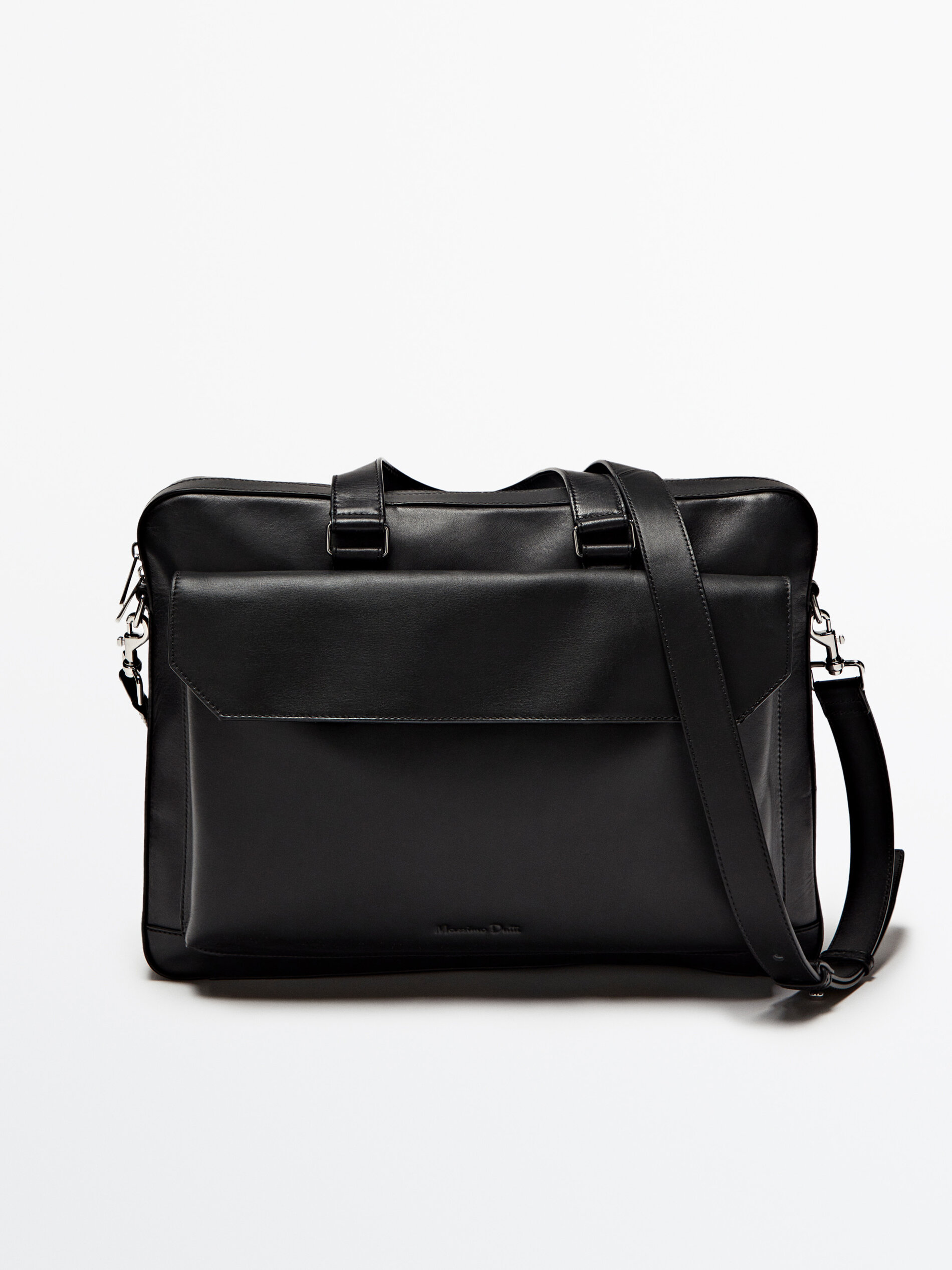 Maletín negro piel - NEGRO