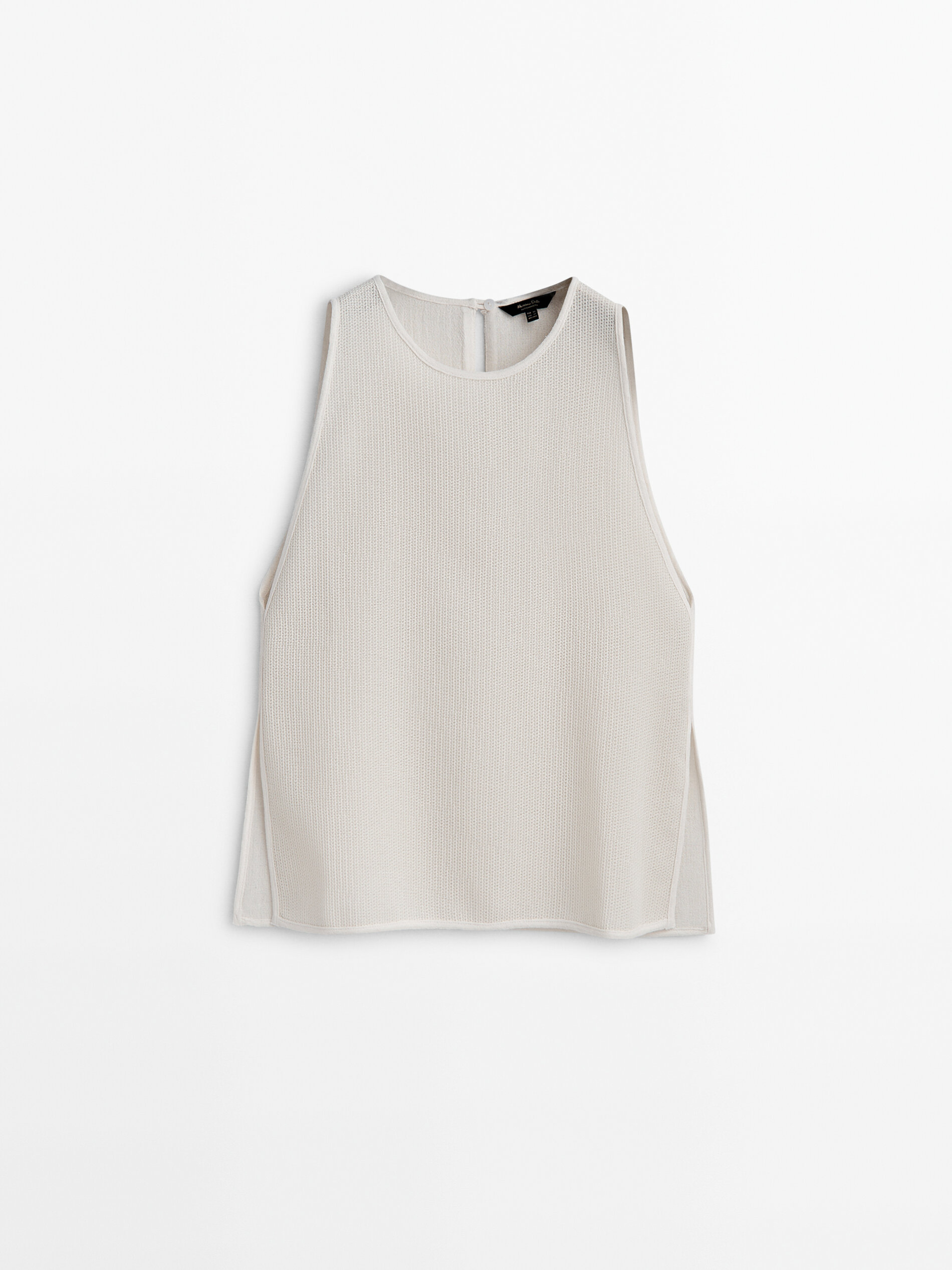 Top punto estructura aberturas laterales - BLANCO