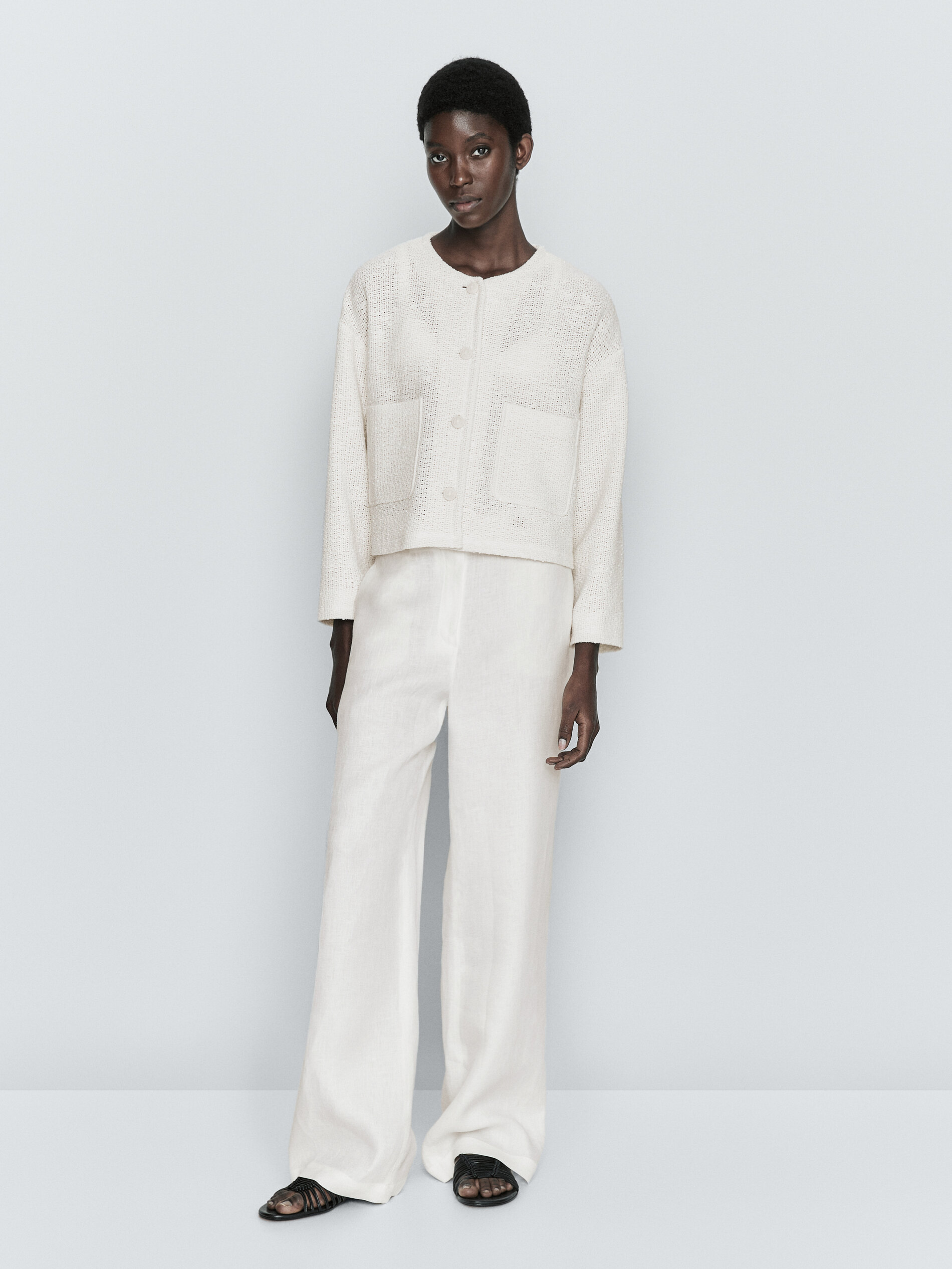 Chaqueta corta estructura - CRUDO