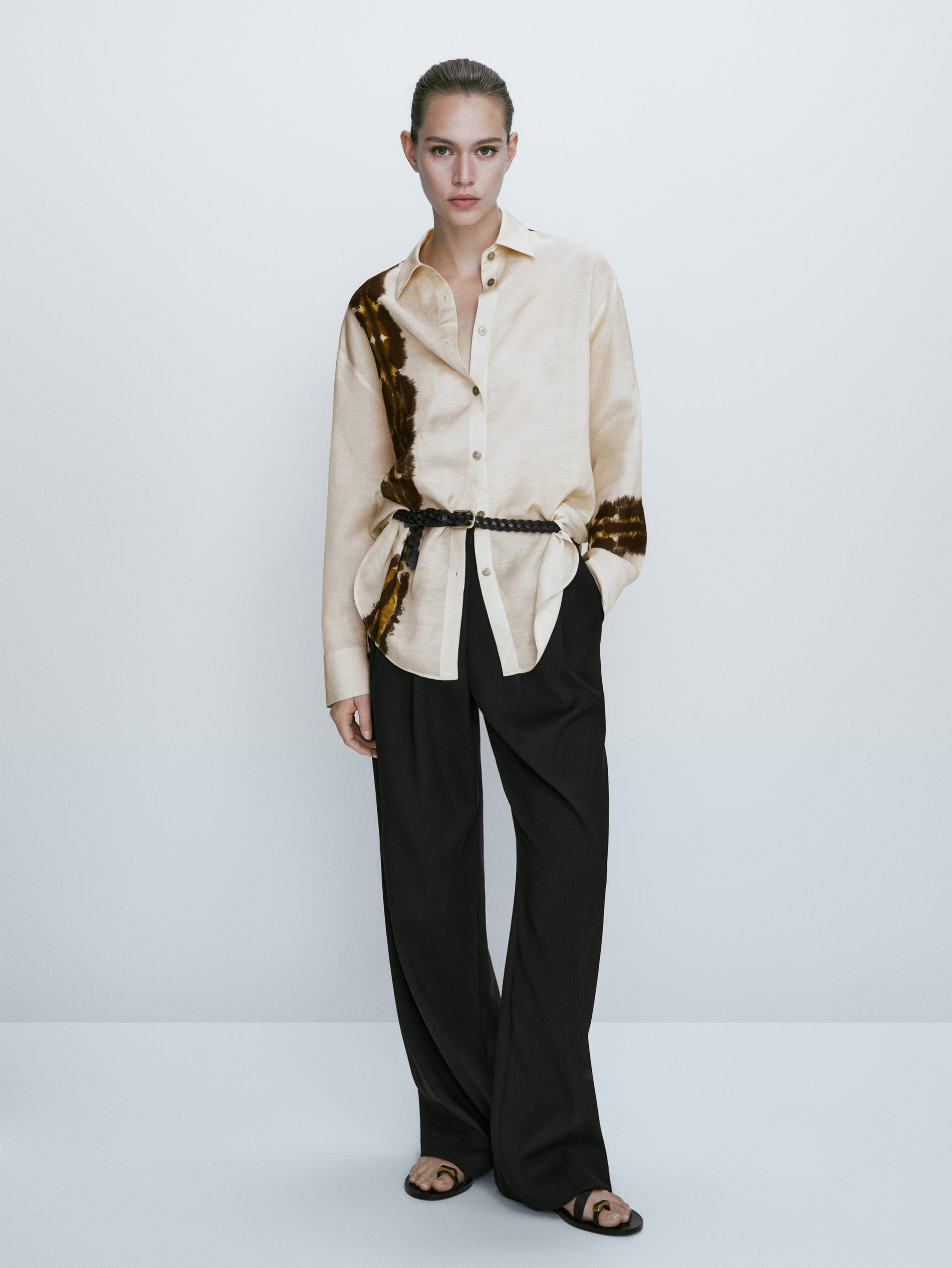 Camisa detalle tie dye - CRUDO