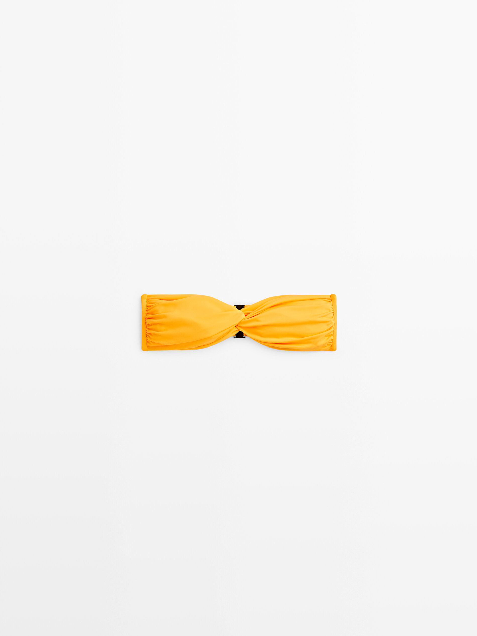 Top bikini bandeau cruzado - MANDARINA