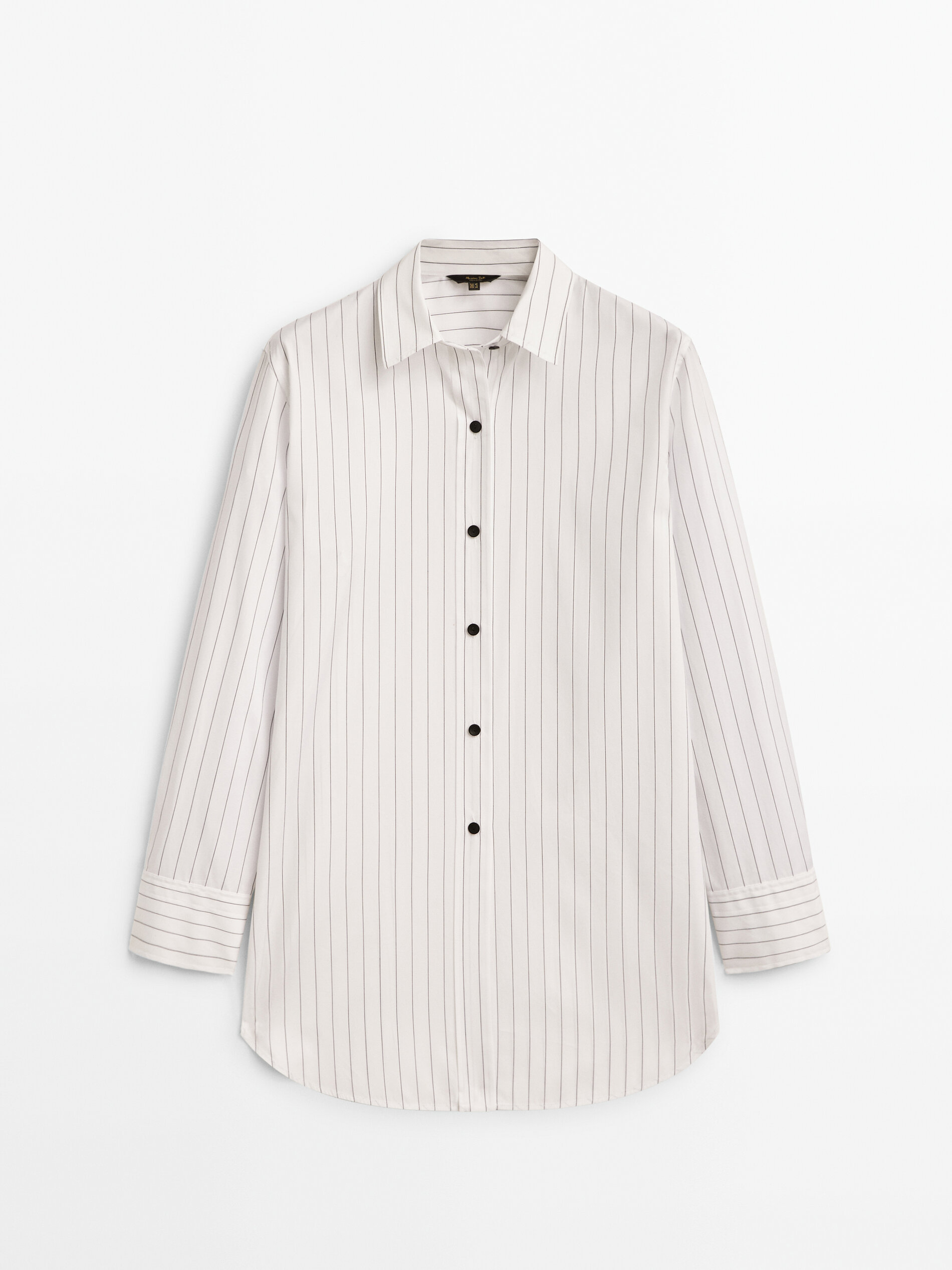 Camisa popelín algodón rayas - BLANCO