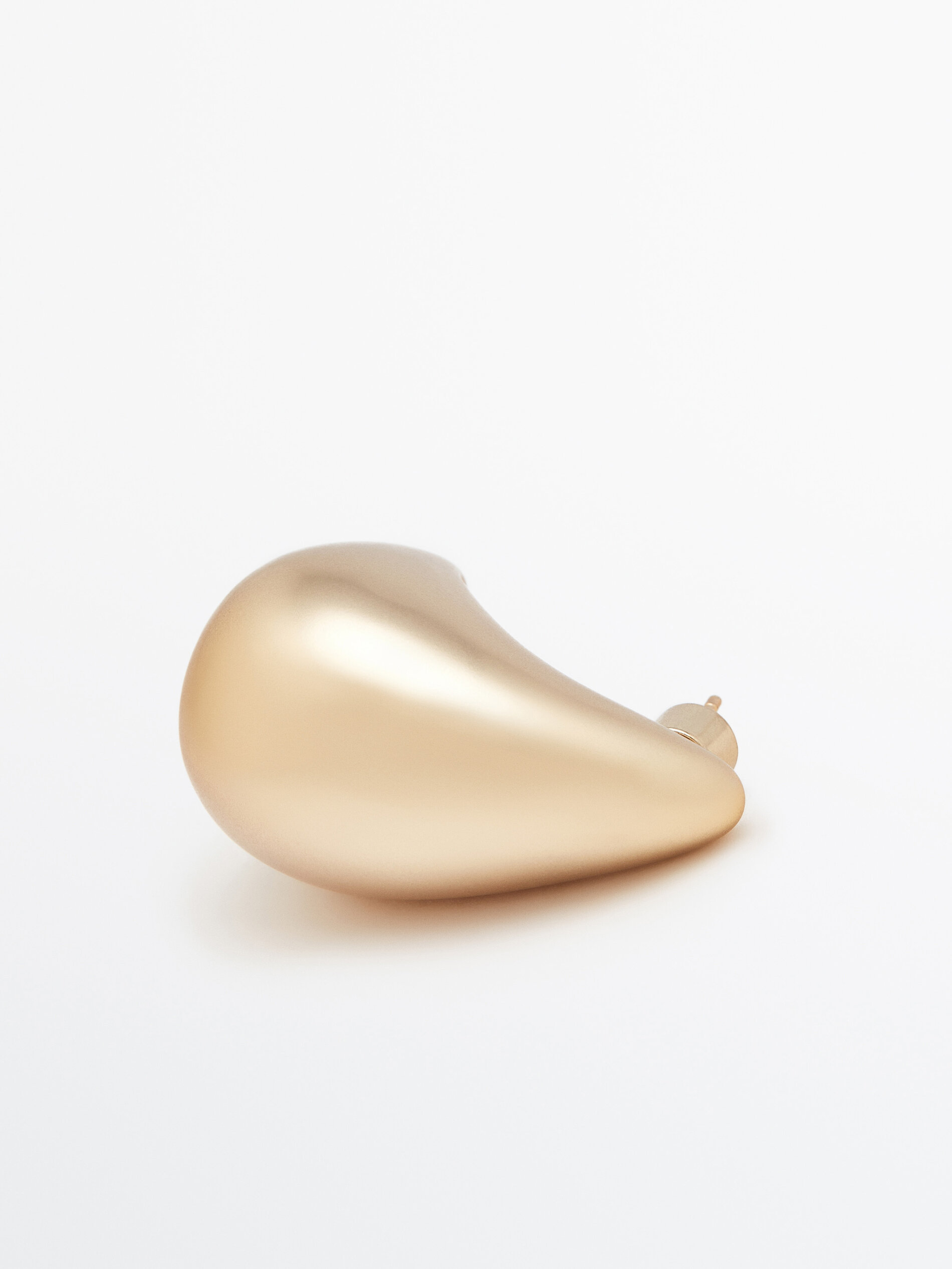 Pendientes dorados anchos baño oro - ORO