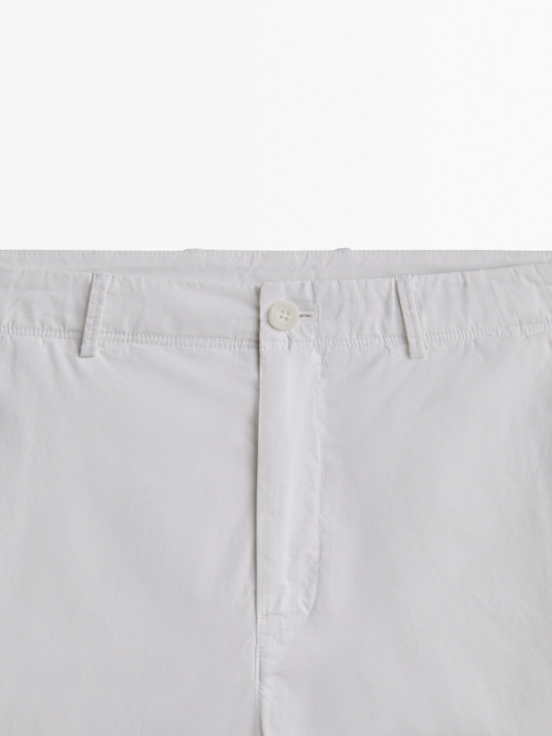 Bermuda algodón microsarga - BLANCO