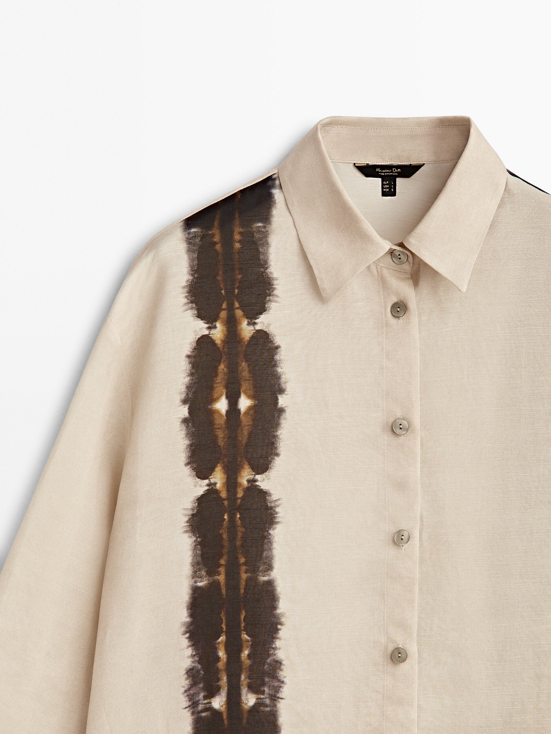 Camisa detalle tie dye - CRUDO