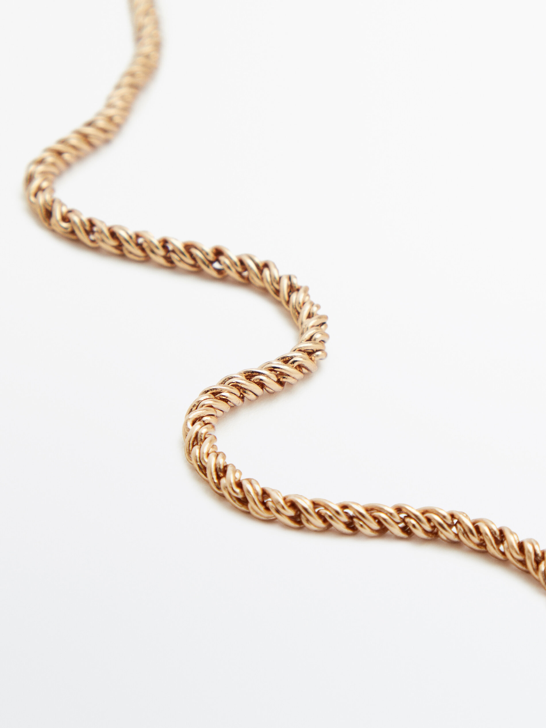 Collar doble cadena baño oro - DORADO