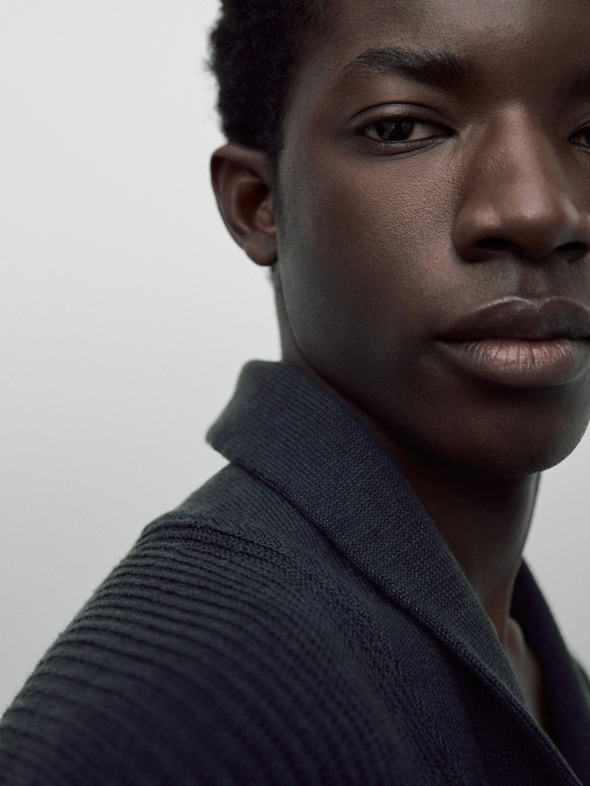 Cárdigan punto estructura Limited edition - AZUL MARINO