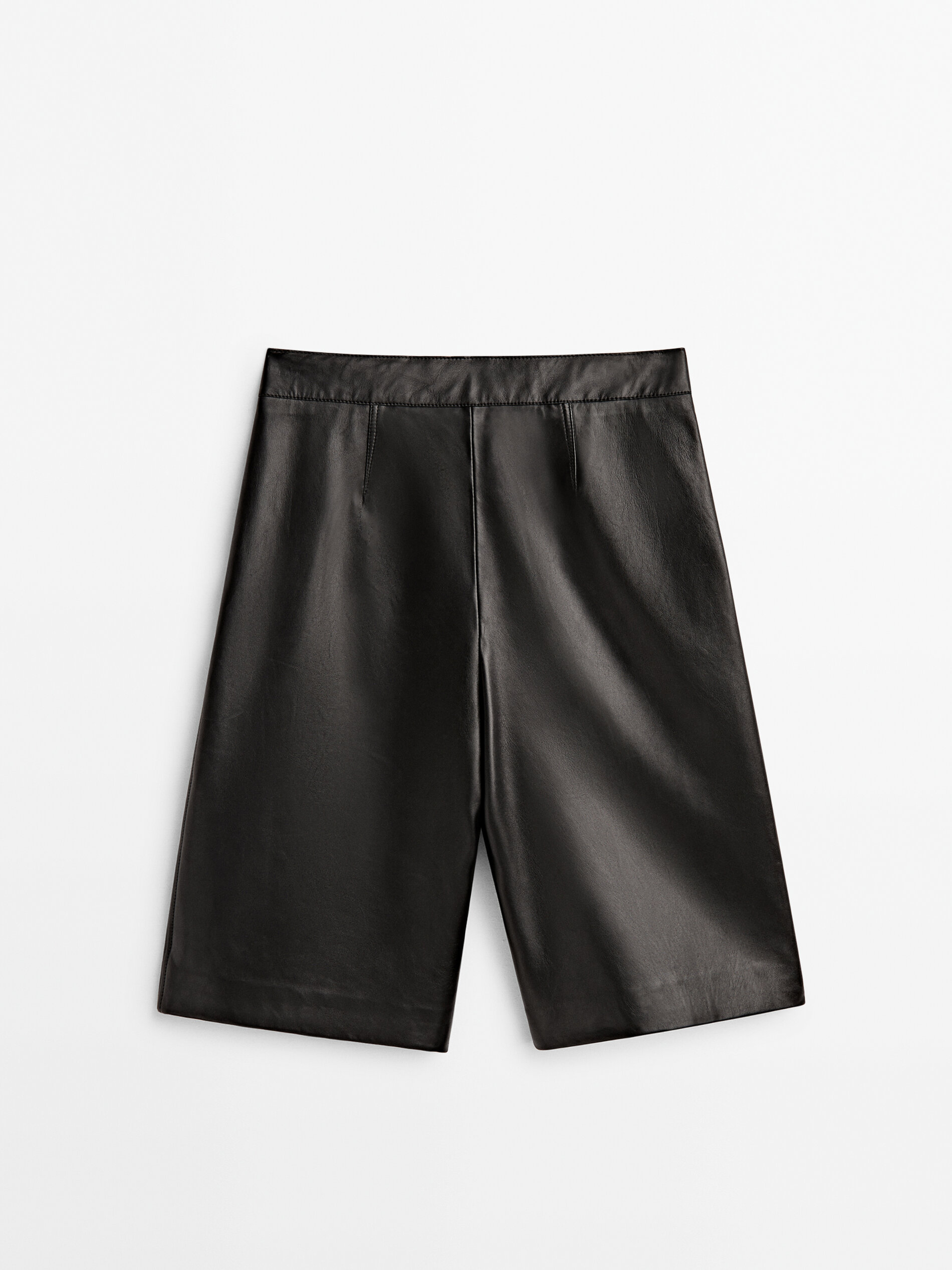 Bermuda piel napa - NEGRO