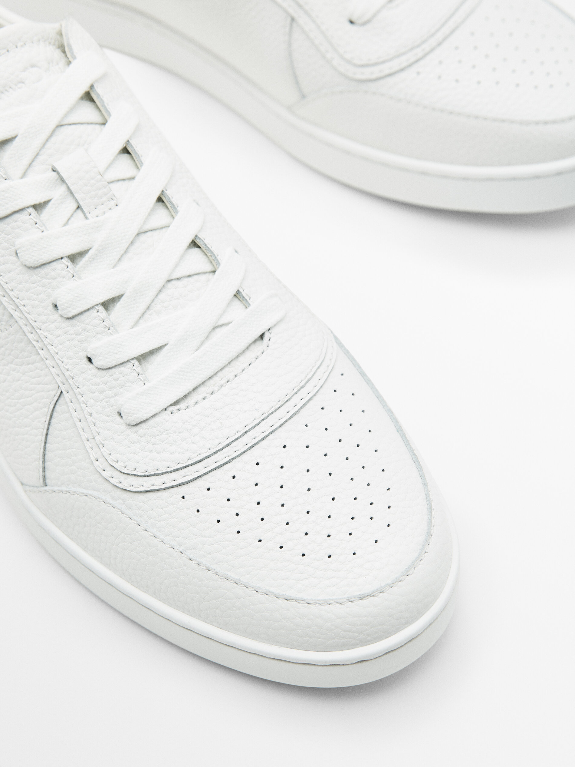 Deportivo piel napa - BLANCO