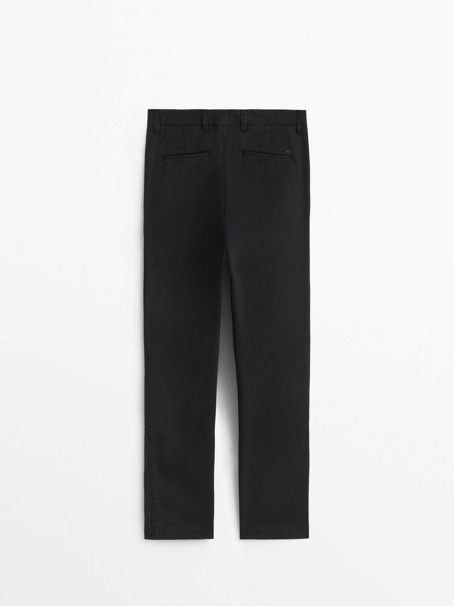 Pantalón chino mezcla algodón tapered fit - AZUL MARINO