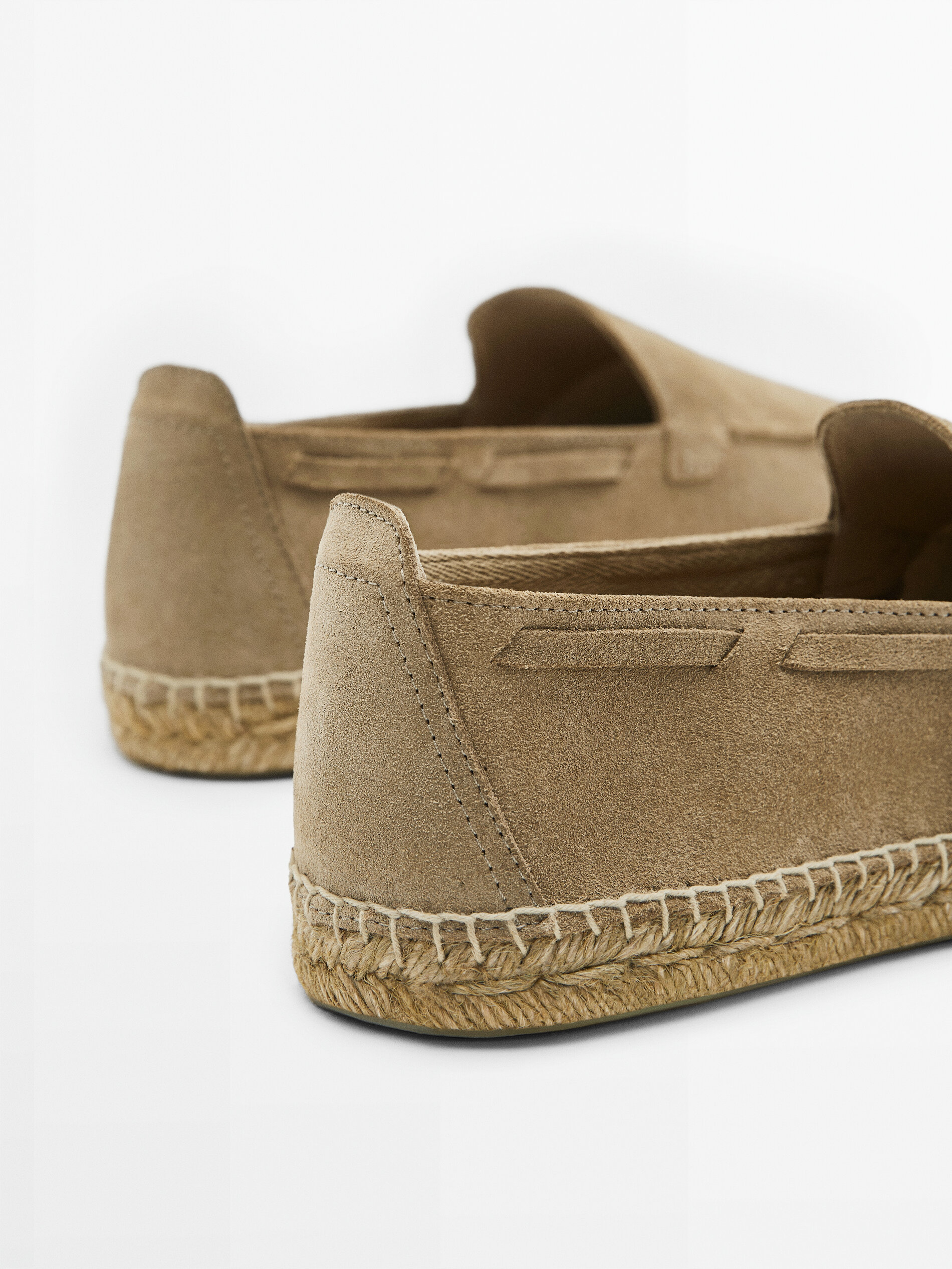 Alpargata bordón serraje - ARENA