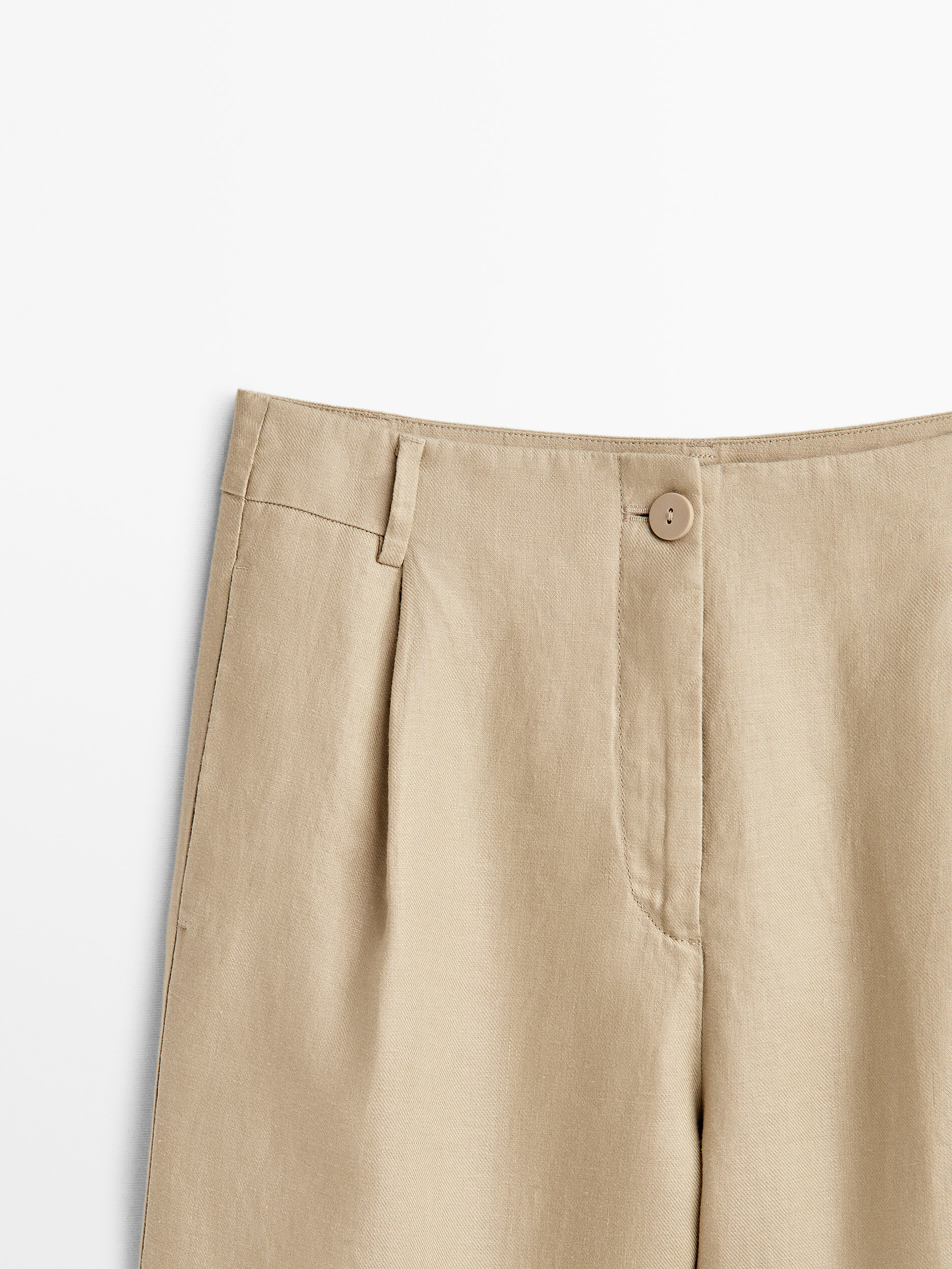 Pantalón 100% lino pinzas - Lavado