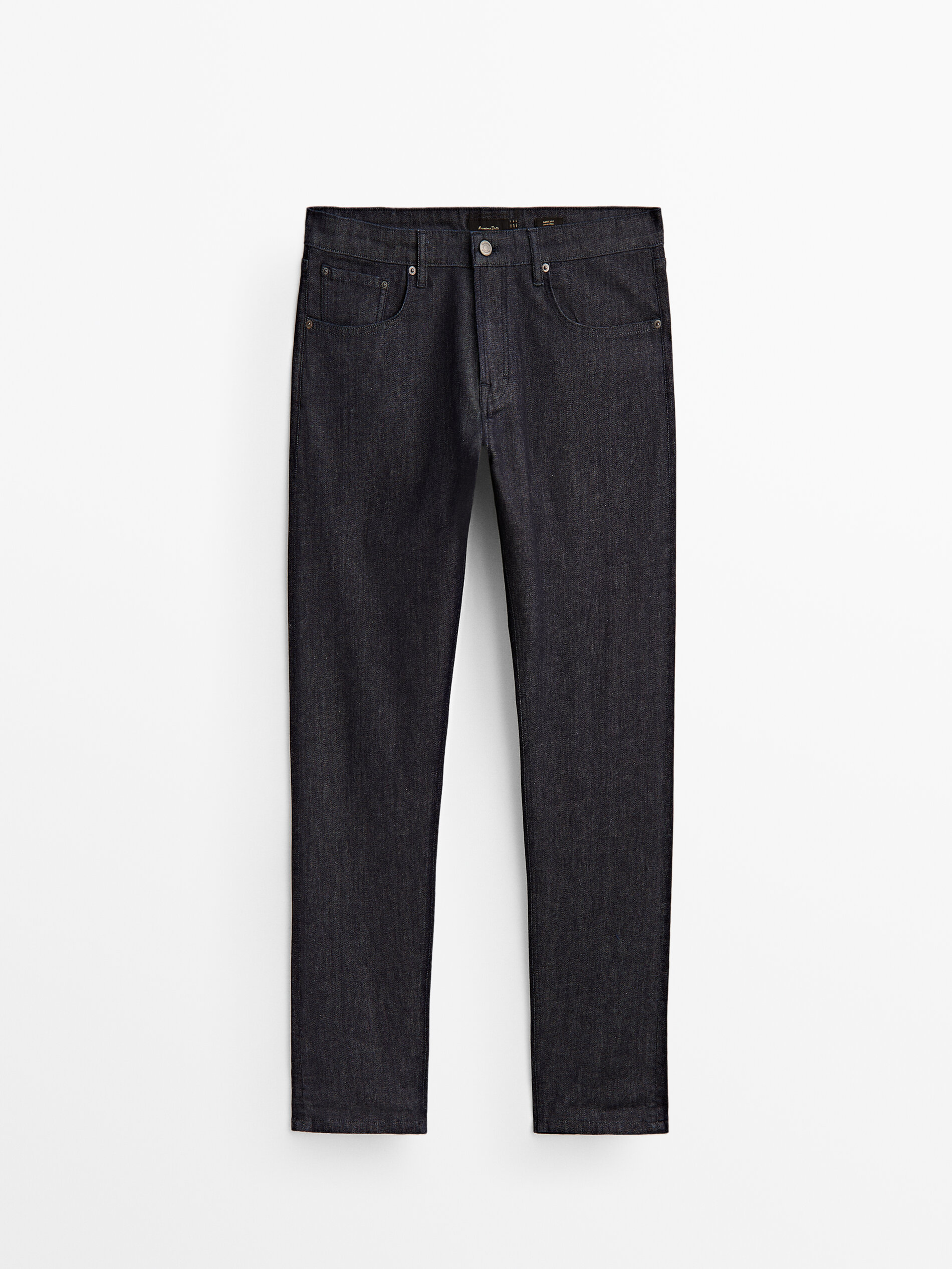 Pantalón vaquero desencolado tapered fit - INDIGO