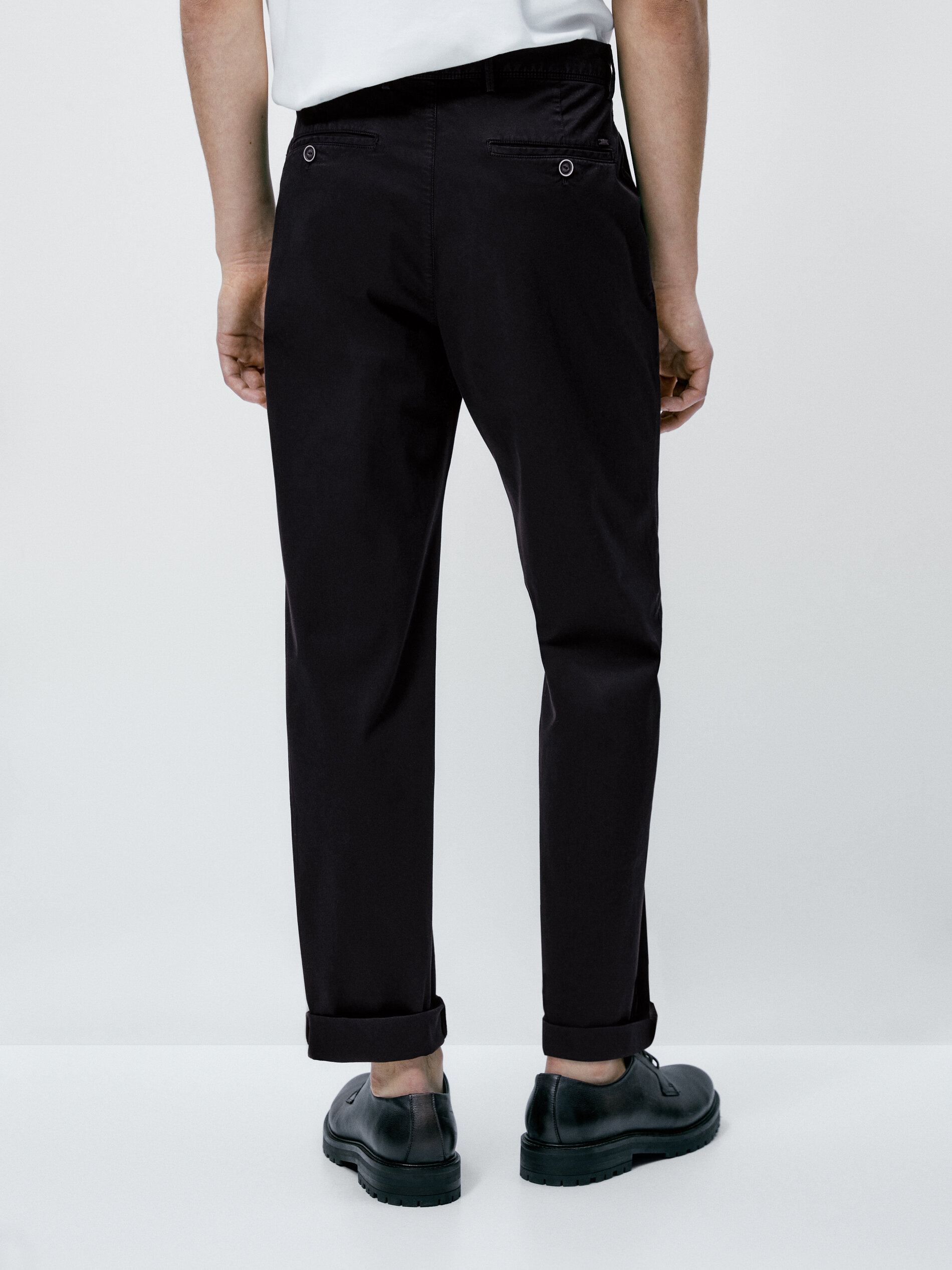 Pantalón chino mezcla algodón regular fit - AZUL MARINO