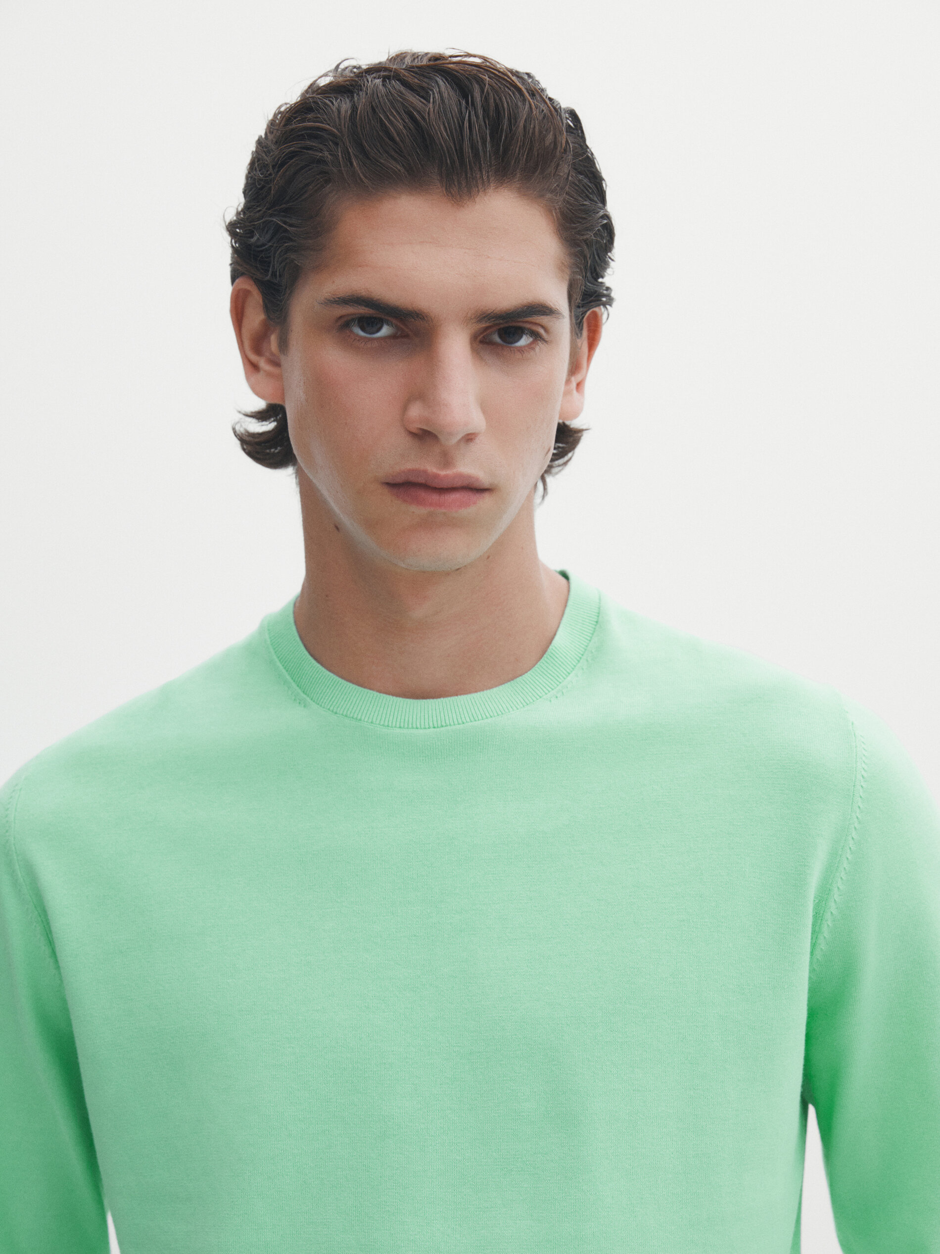 Jersey cuello redondo 100% algodón - 0-569