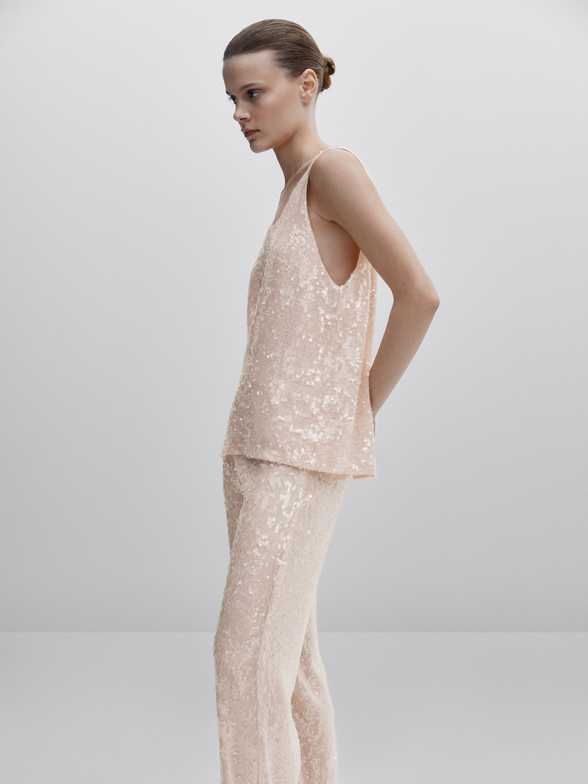 Top lentejuelas -Studio - ROSA