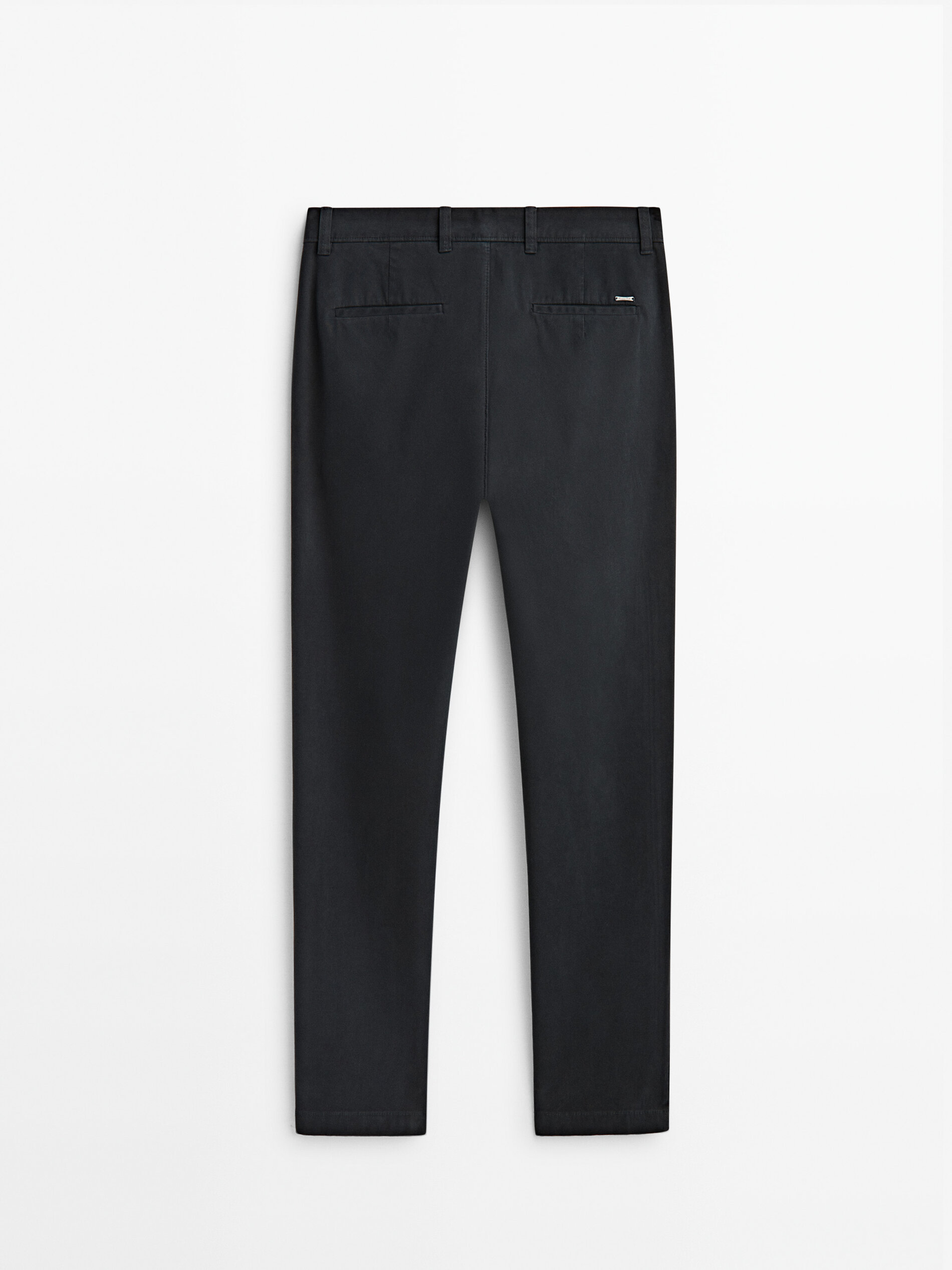 Pantalón chino mezcla algodón tapered fit - AZUL MARINO