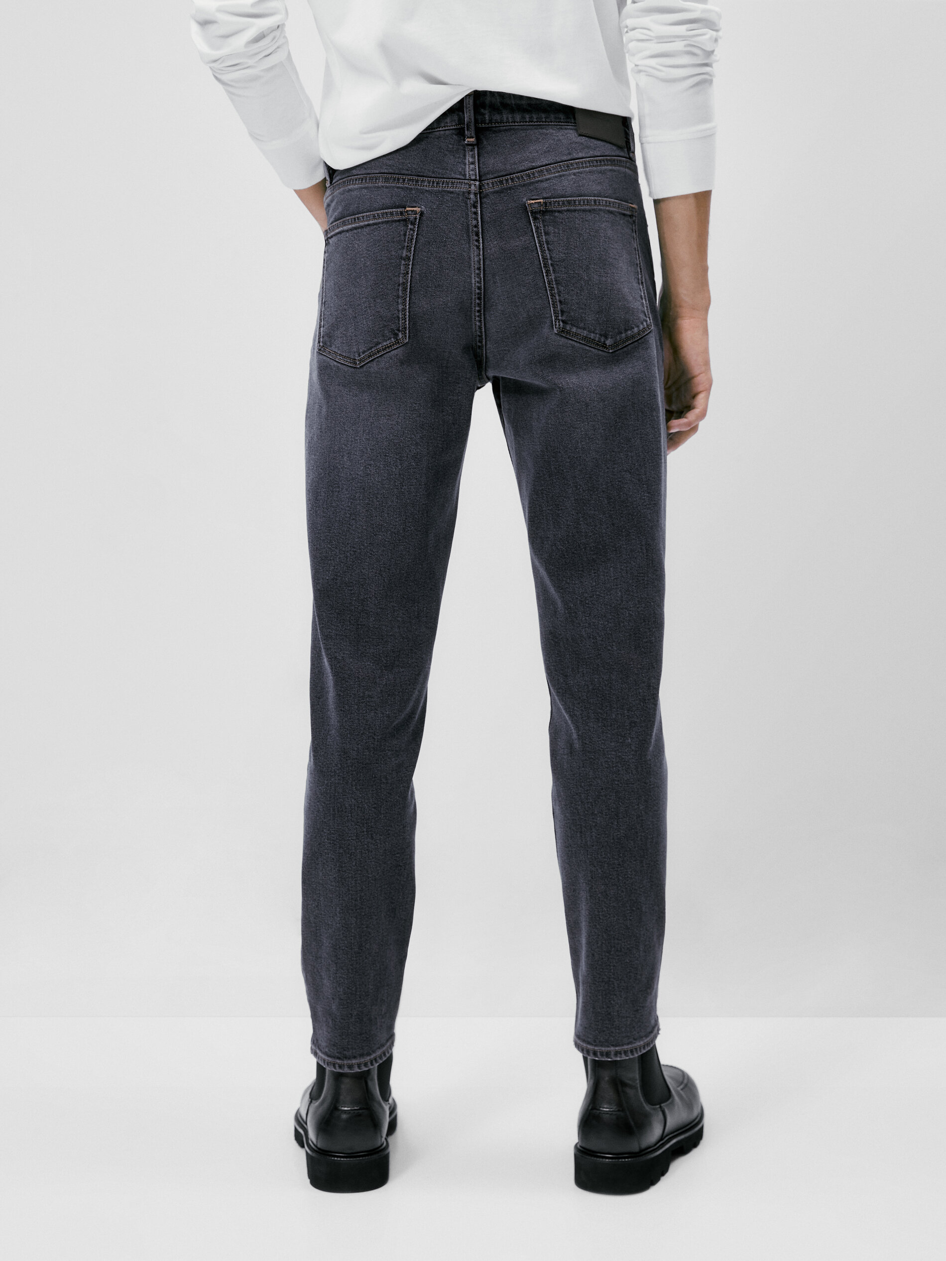 Pantalón vaquero tapered fit - INDIGO