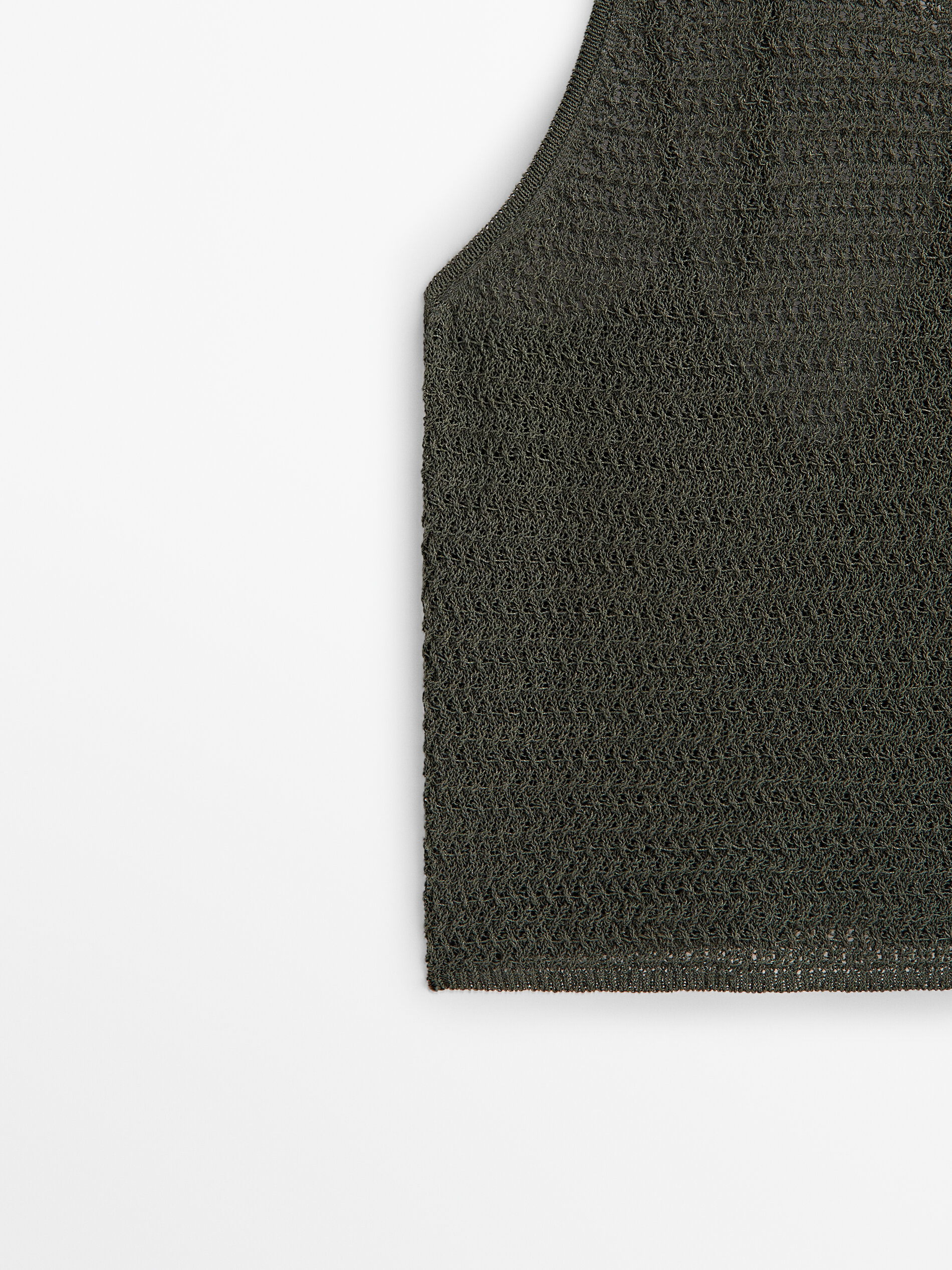 Top punto calado tirantes - KAKI OSCURO