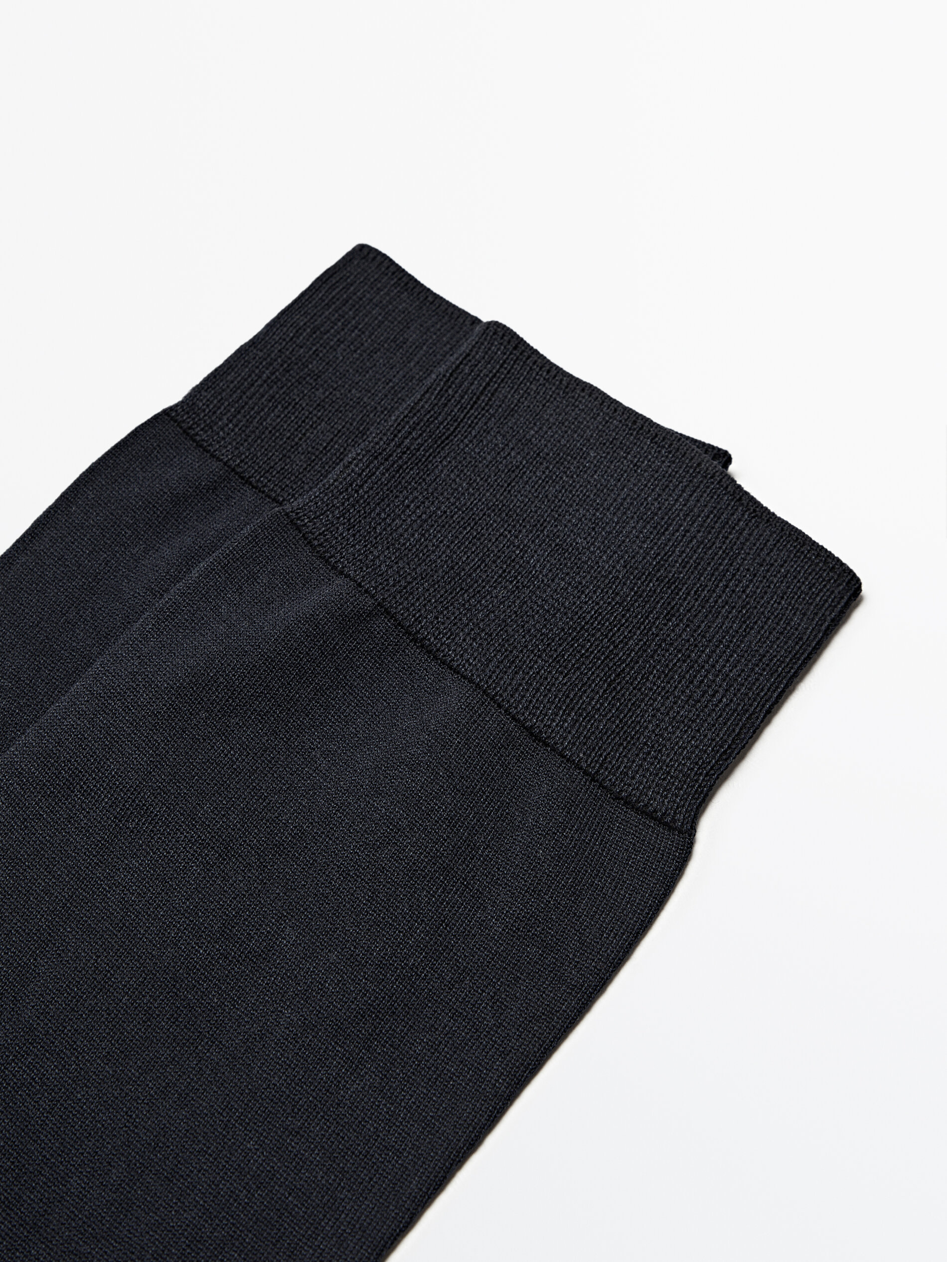 Calcetines largos talón contraste - AZUL MARINO