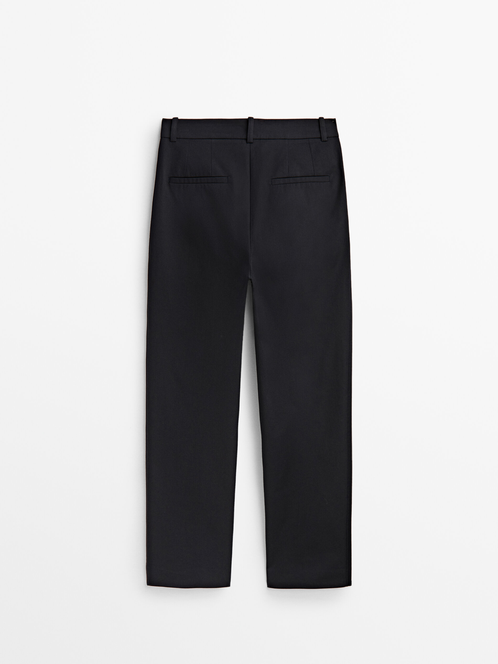 Pantalón chino mezcla algodón - AZUL MARINO