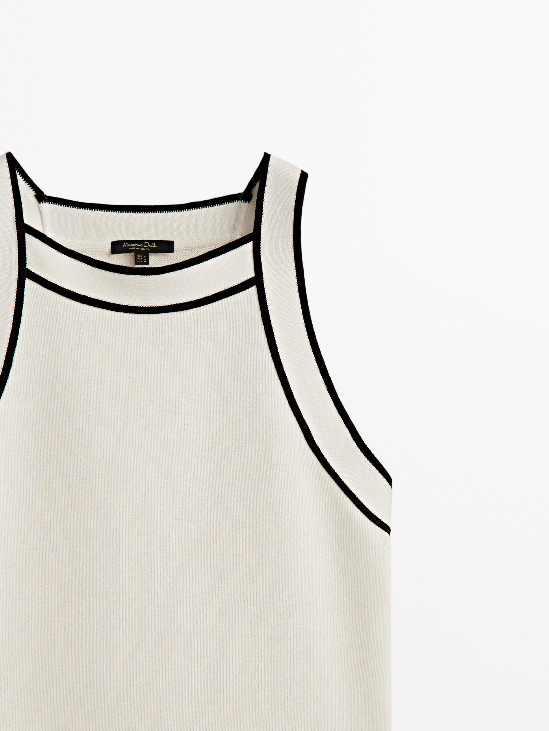 Top manga sisa contraste - CRUDO