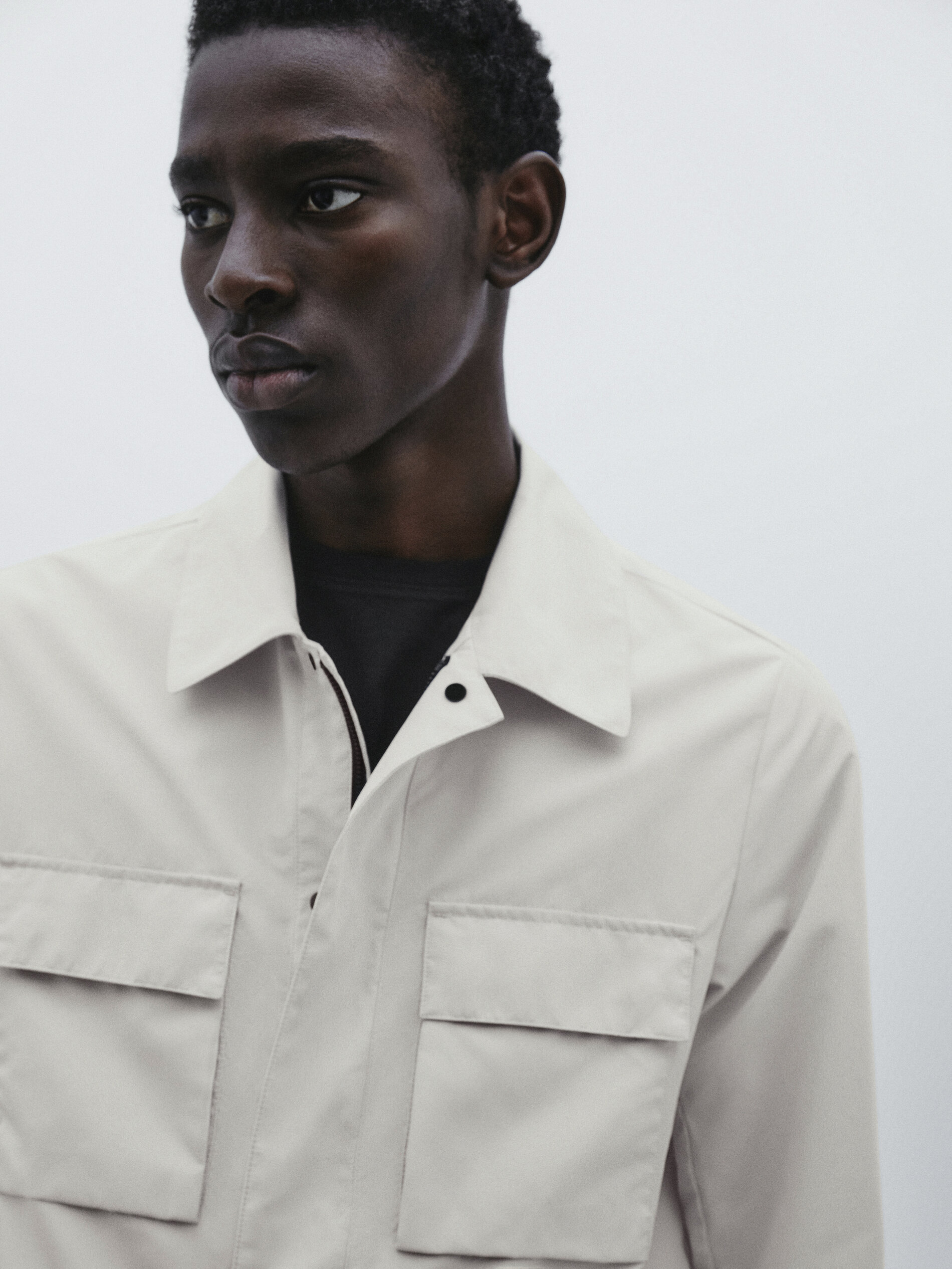 Sobrecamisa técnica bolsillos -Studio - CRUDO