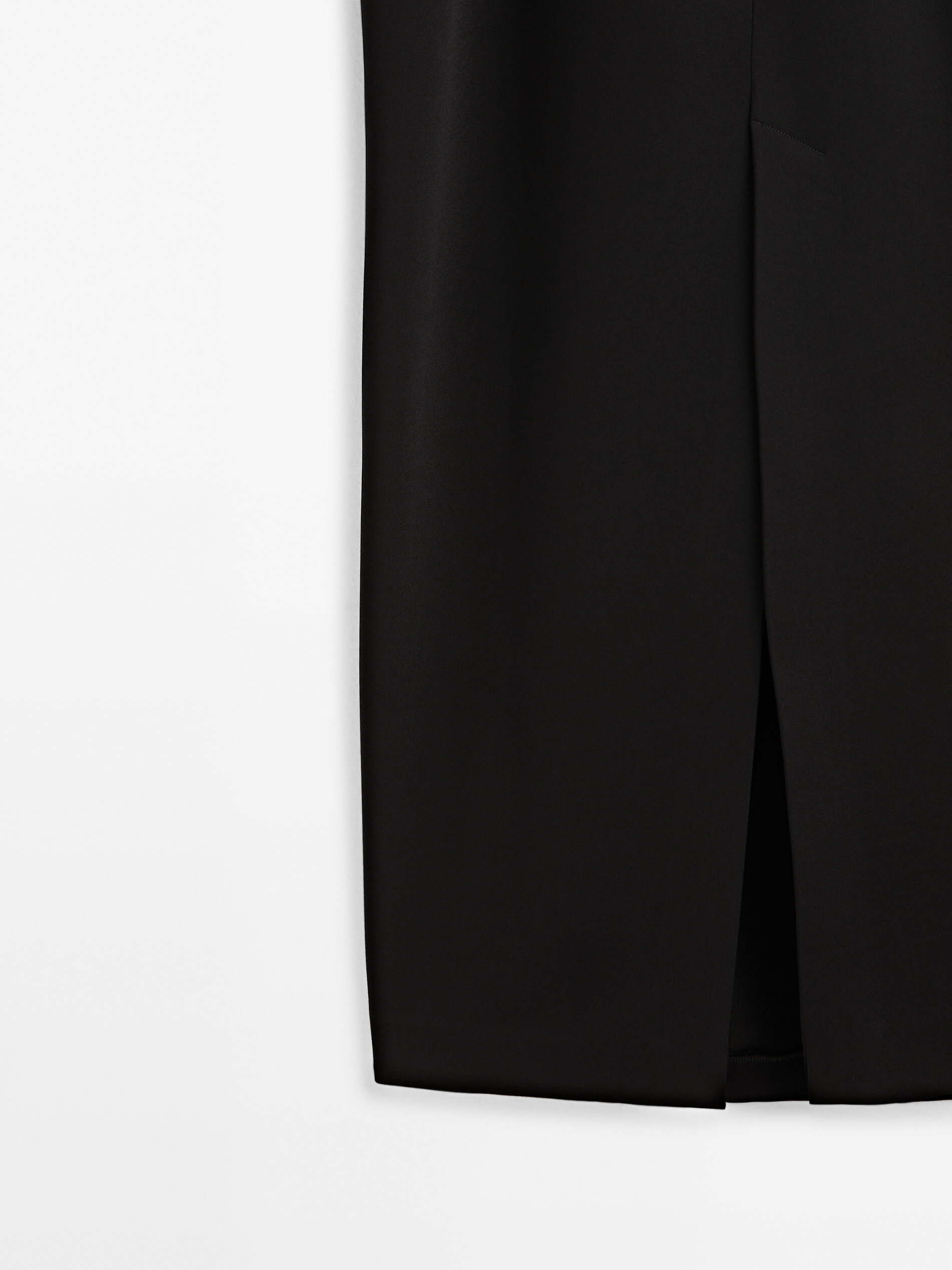 Vestido negro escote corazón - NEGRO