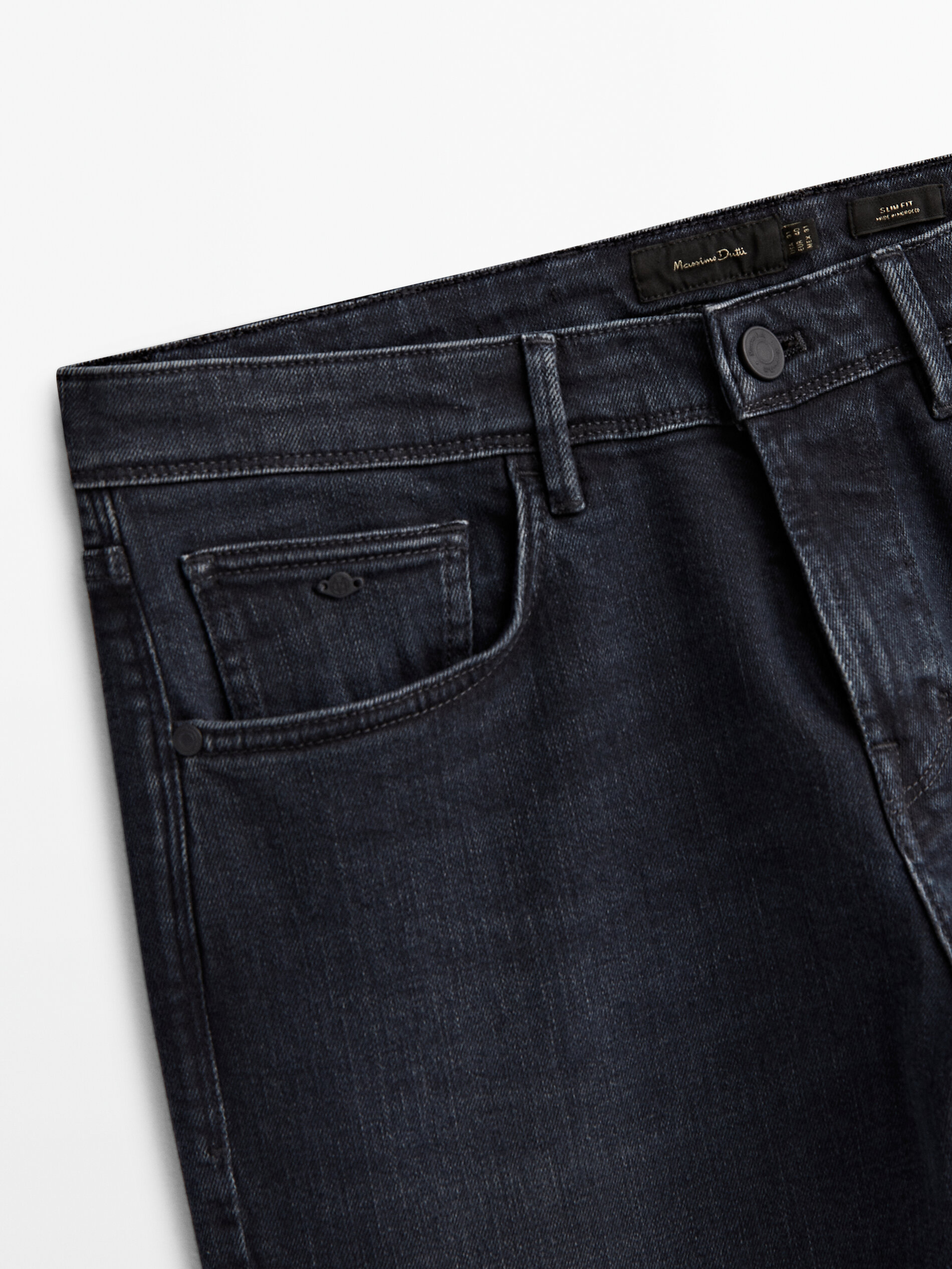 Pantalón vaquero blue black slim fit - INDIGO