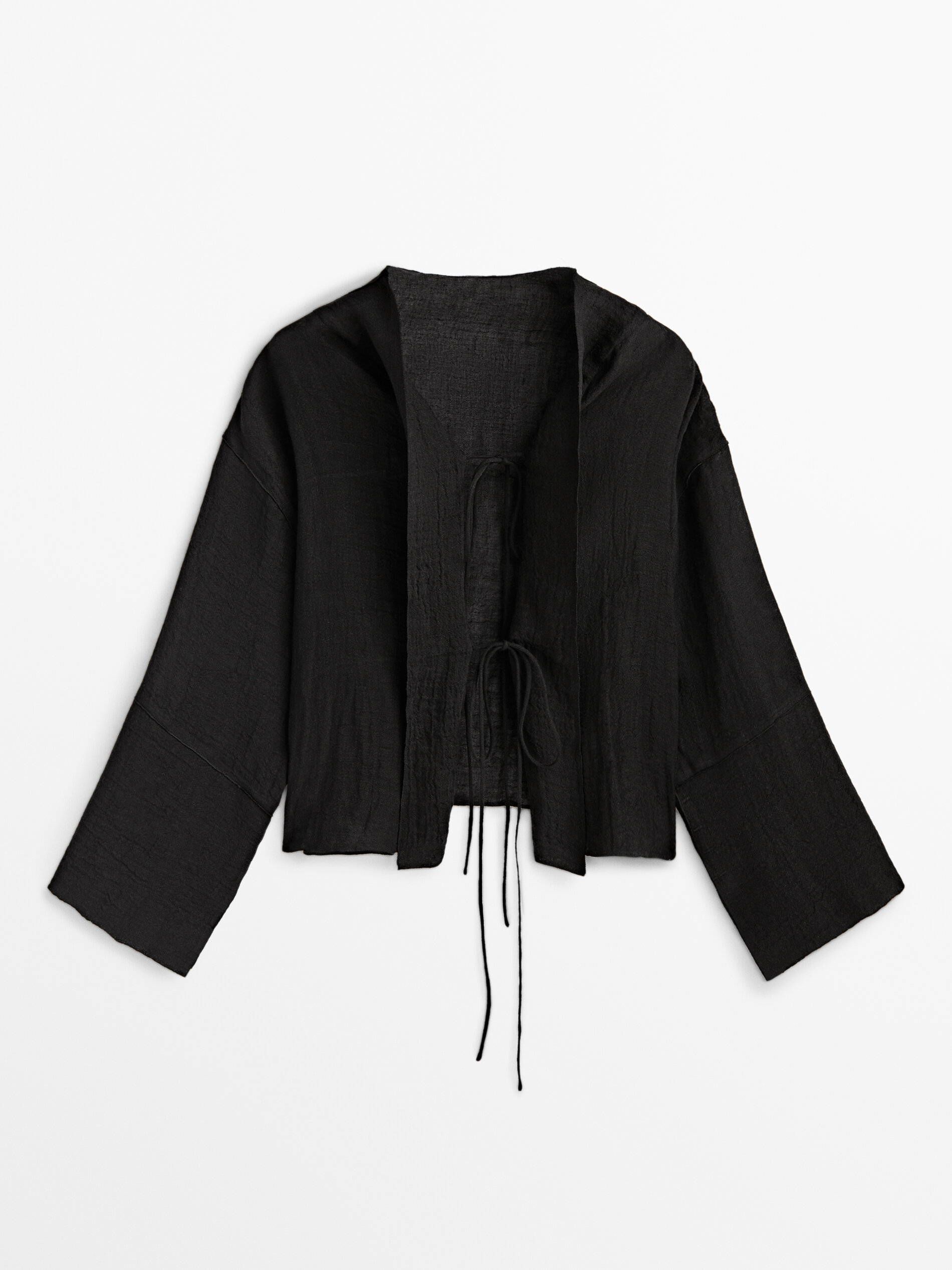 Camisa detalle lazos espalda Limited Edition - NEGRO