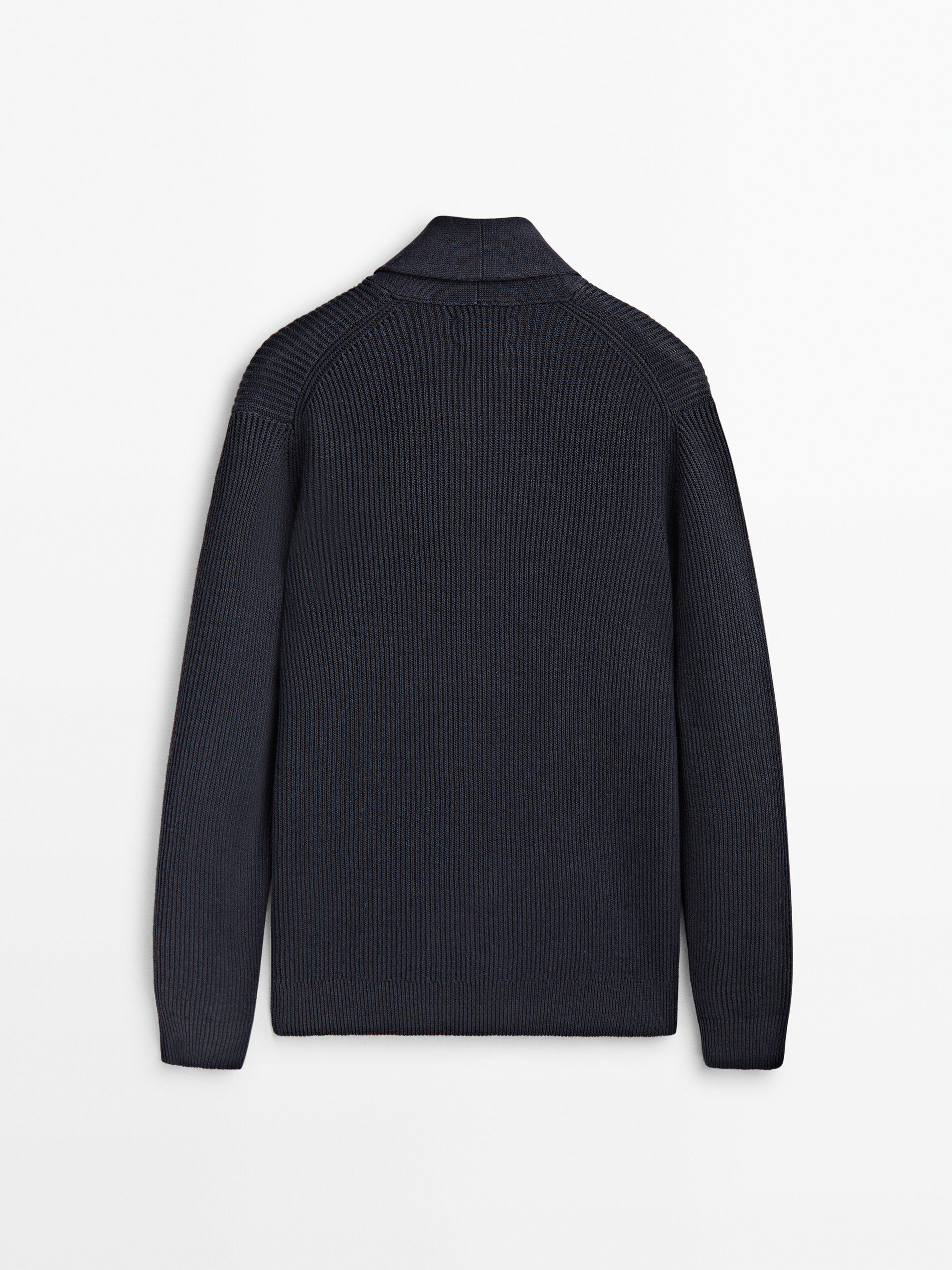 Cárdigan punto estructura Limited edition - AZUL MARINO