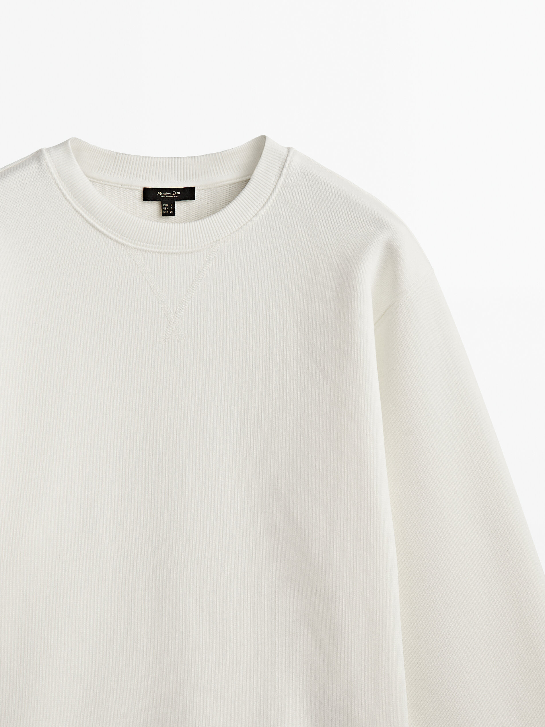 Sudadera manga larga algodón - CRUDO