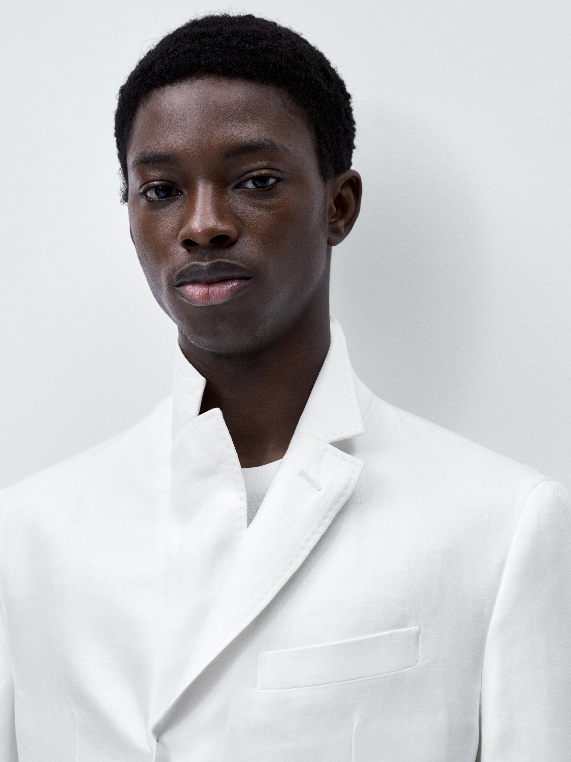 Americana traje 100% lino - BLANCO