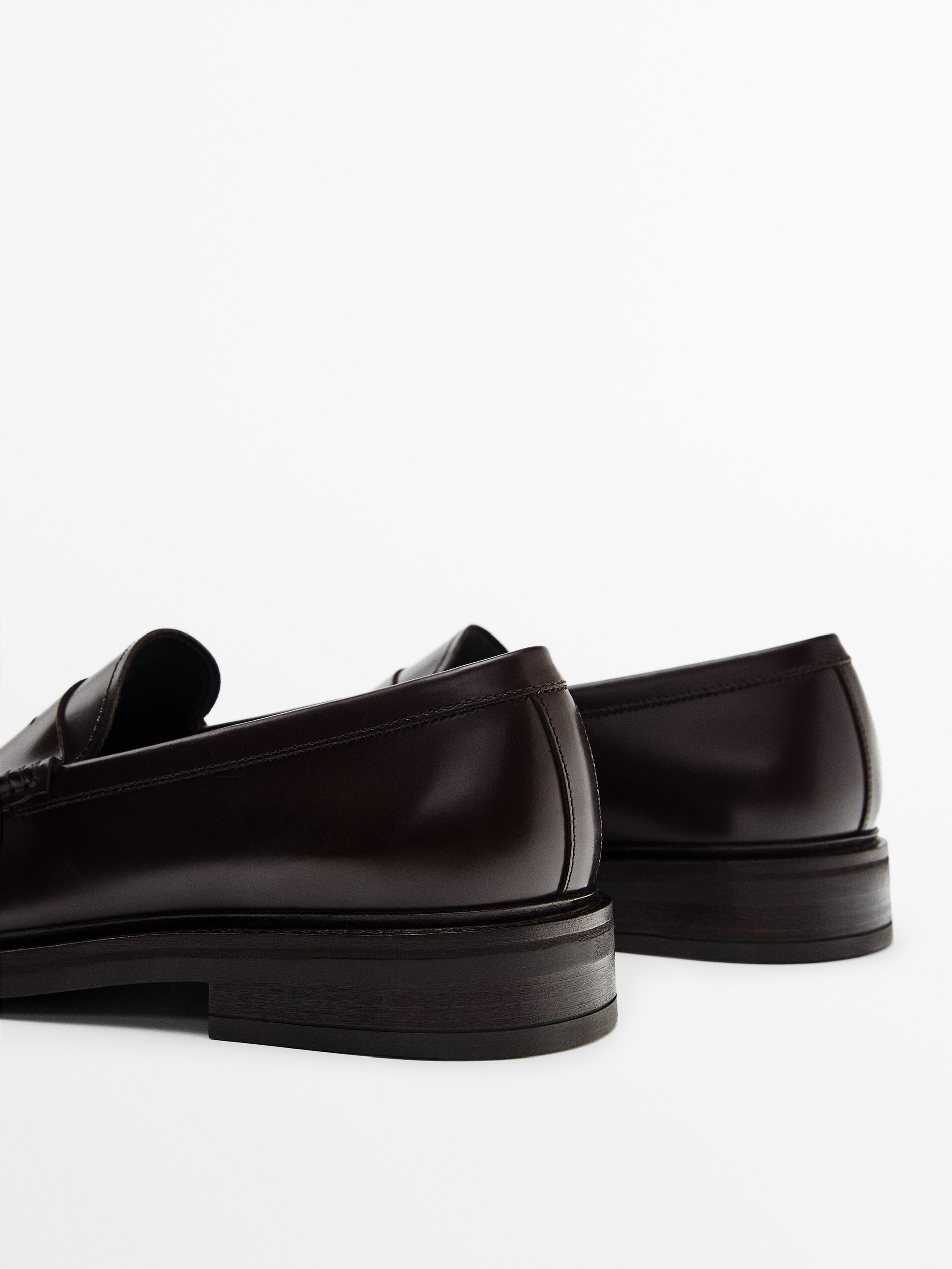 Mocasín piel antifaz marrón - MARRÓN