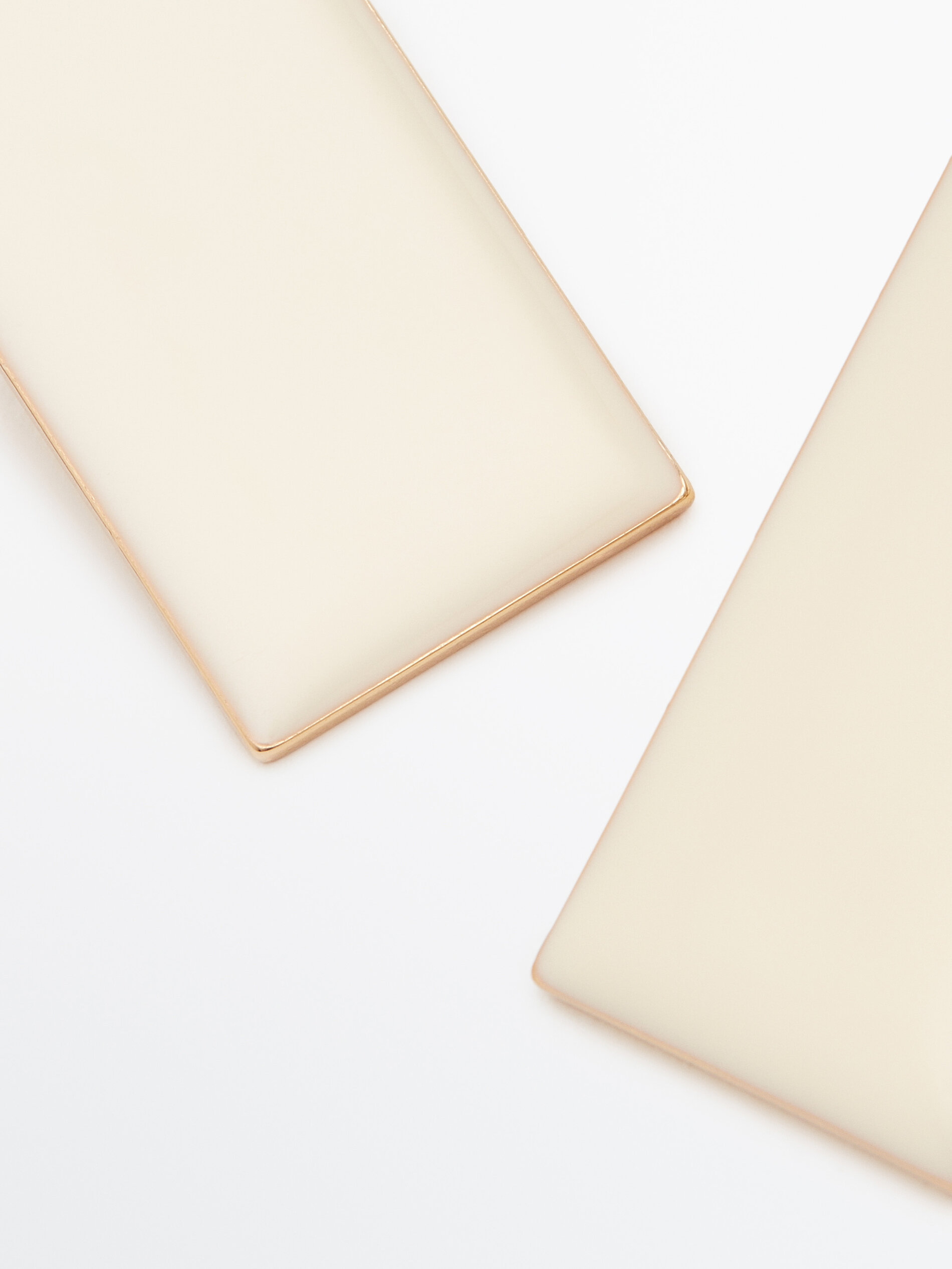 Pendientes pieza esmaltada Limited edition - BLANCO