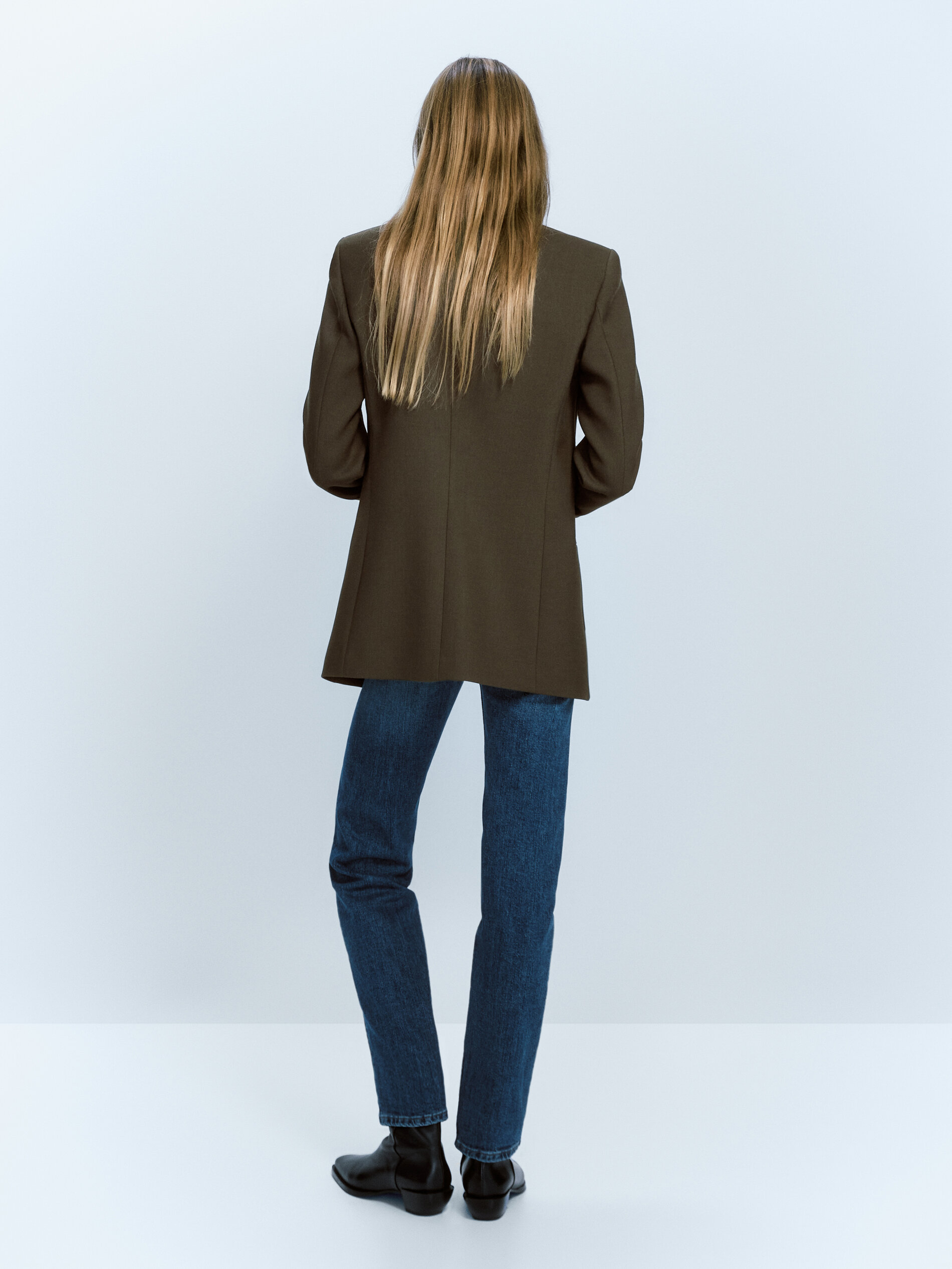 Americana traje botón alto - KAKI