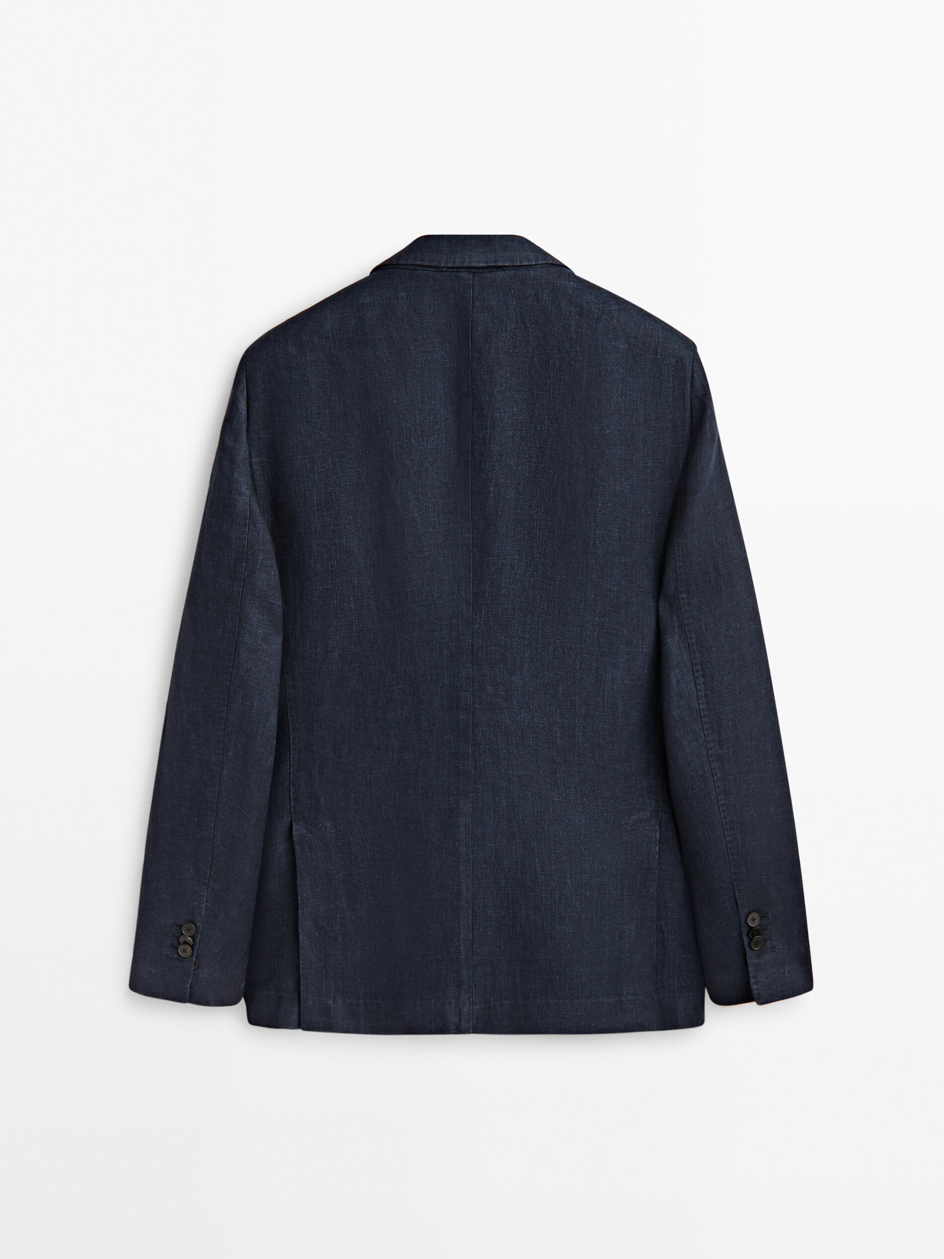 Americana traje lino sarga azul marino - AZUL MARINO