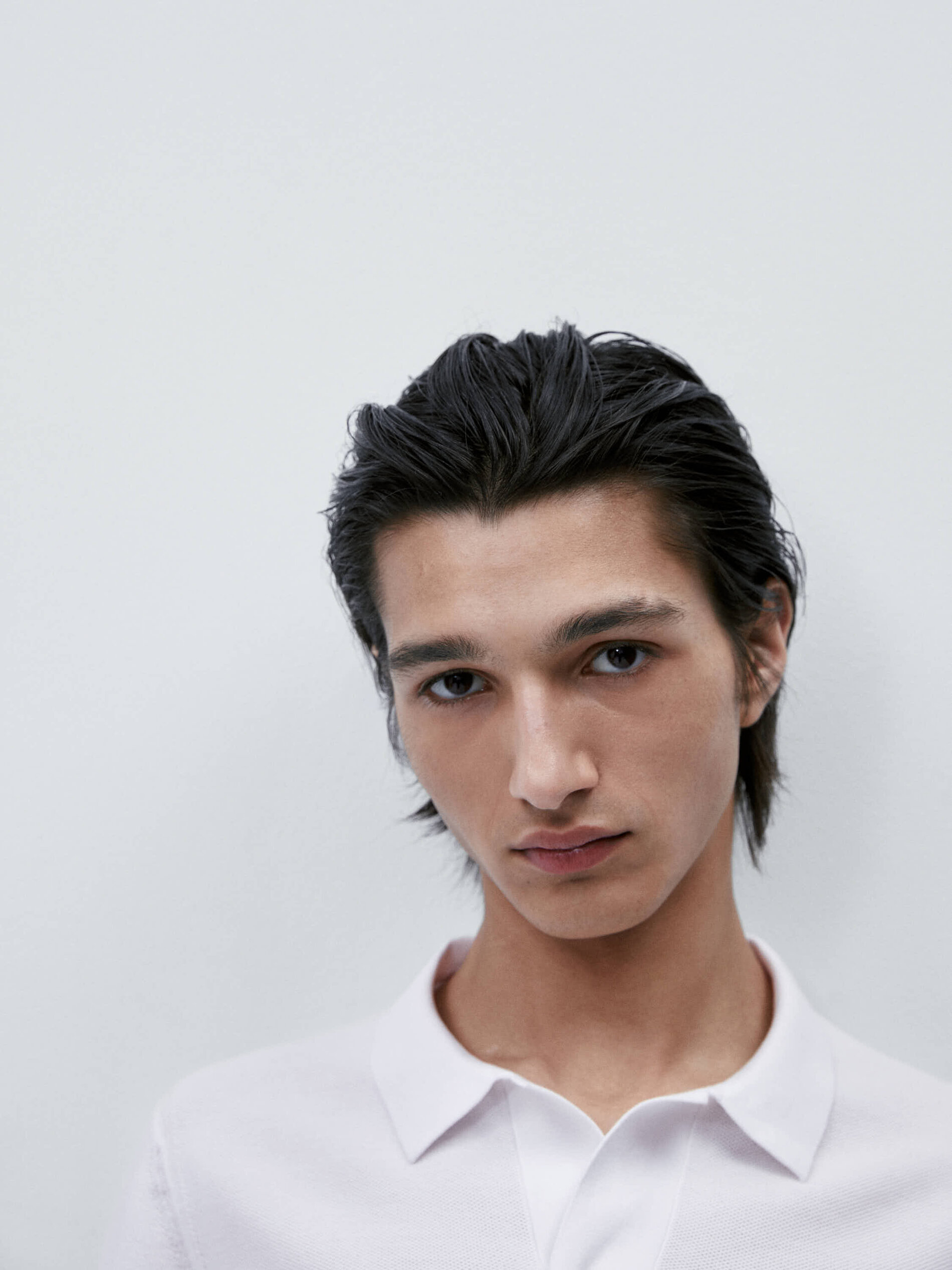 Jersey polo punto nido de abeja - BLANCO