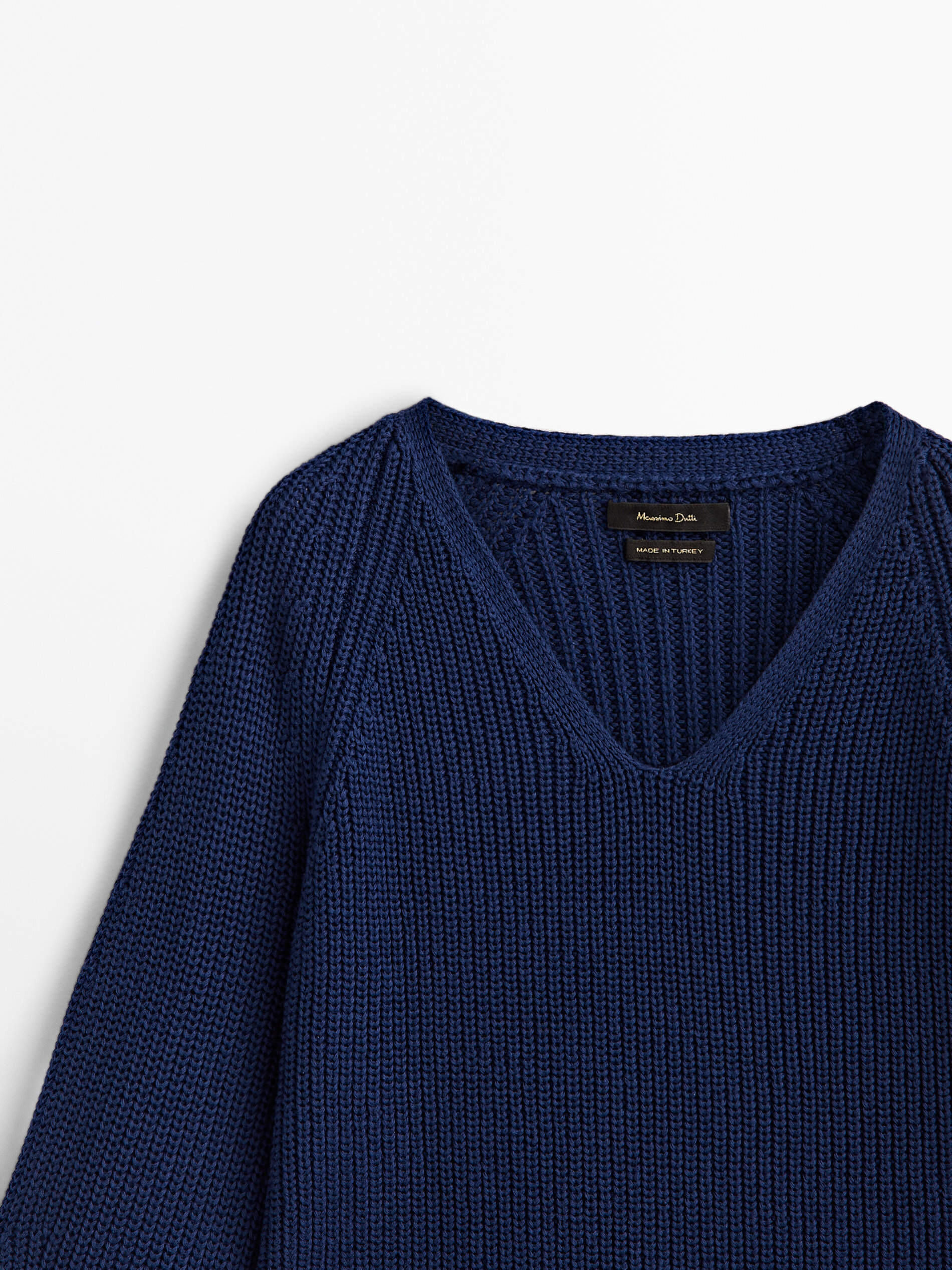 Jersey punto manga acampanada - AZUL TINTA