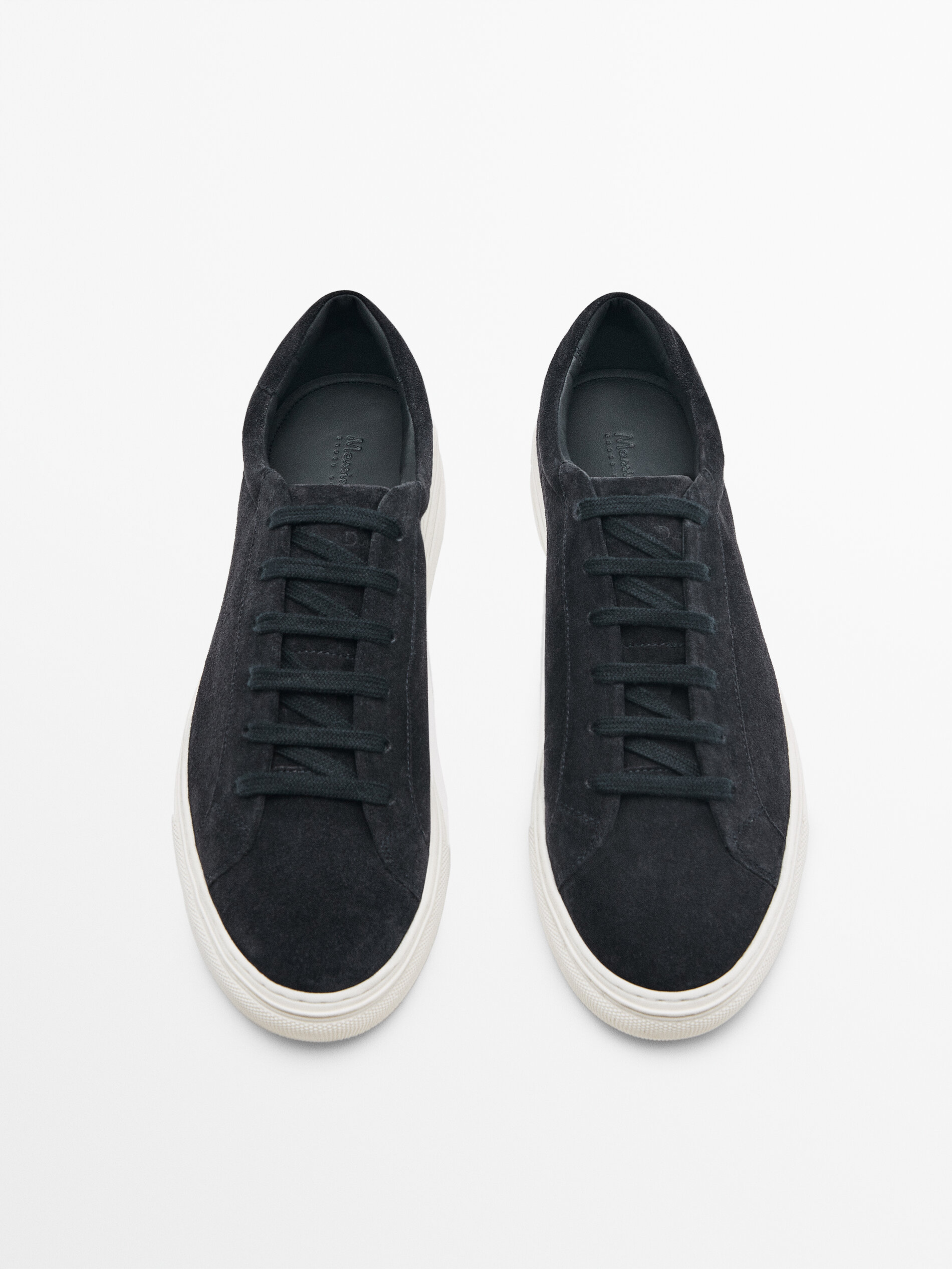 Deportivo piel serraje - AZUL