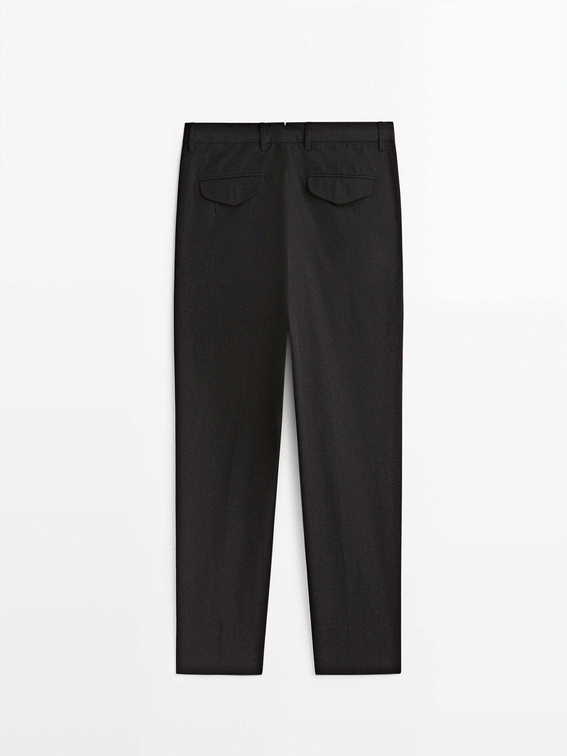 Pantalón pinzas canvas tapered fit -Studio - MARENGO