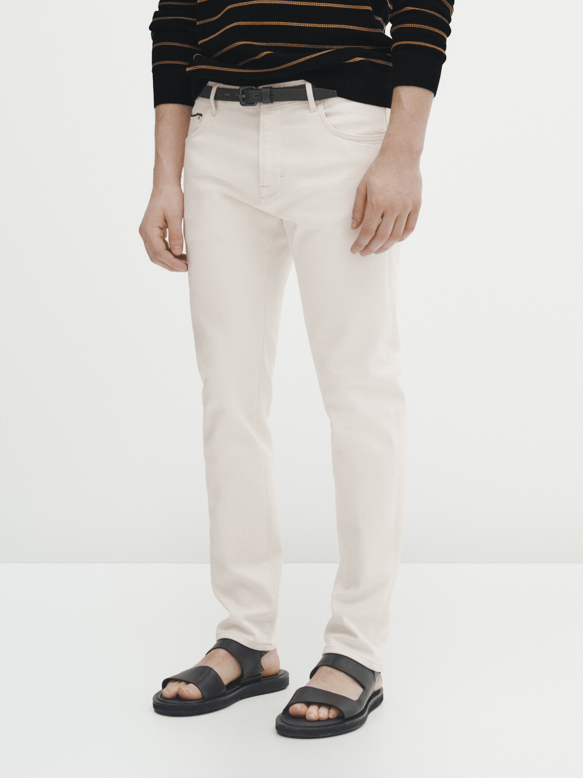 Pantalón vaquero selvedge slim fit - CRUDO