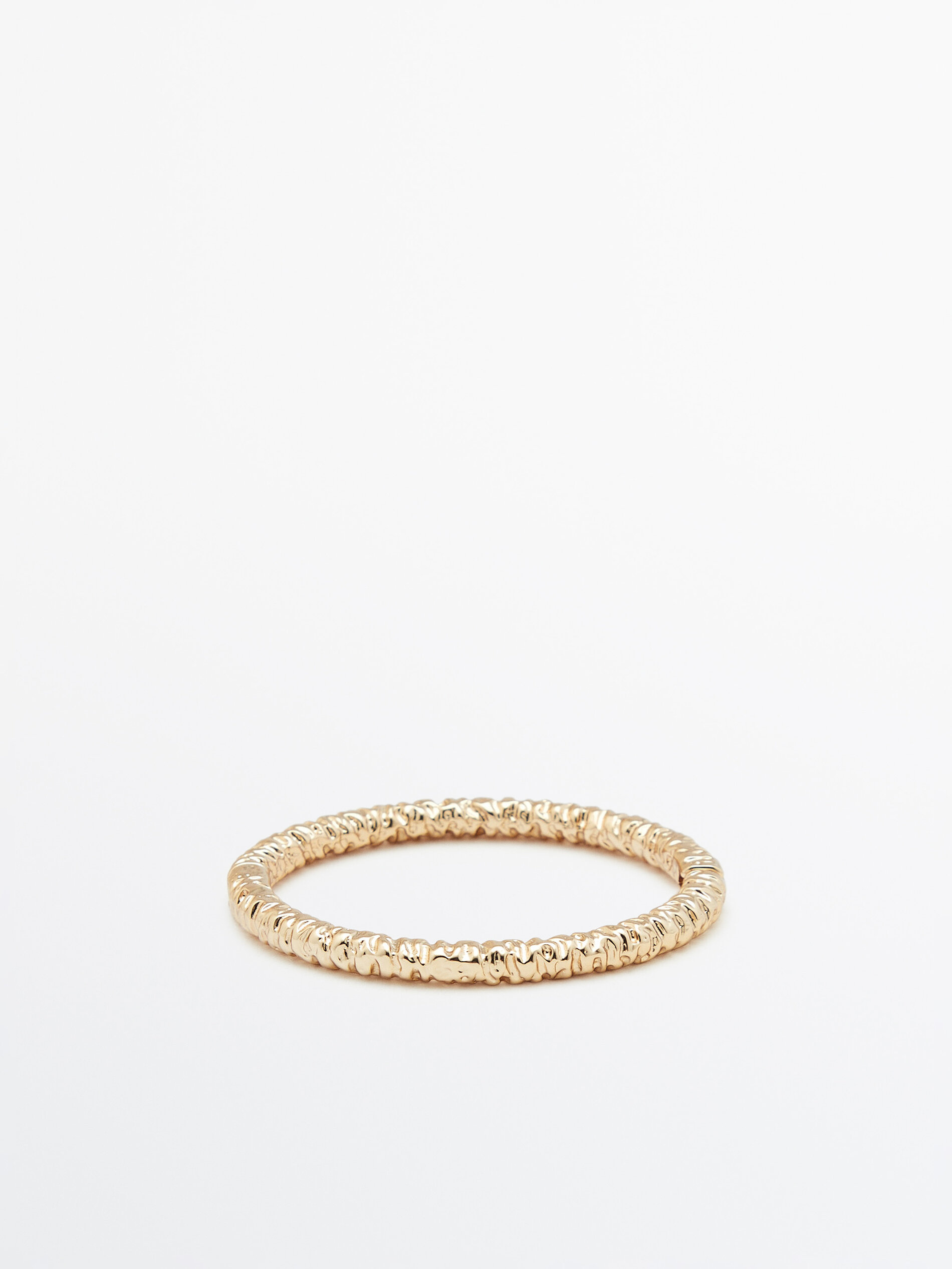 Brazalete textura baño oro - ORO