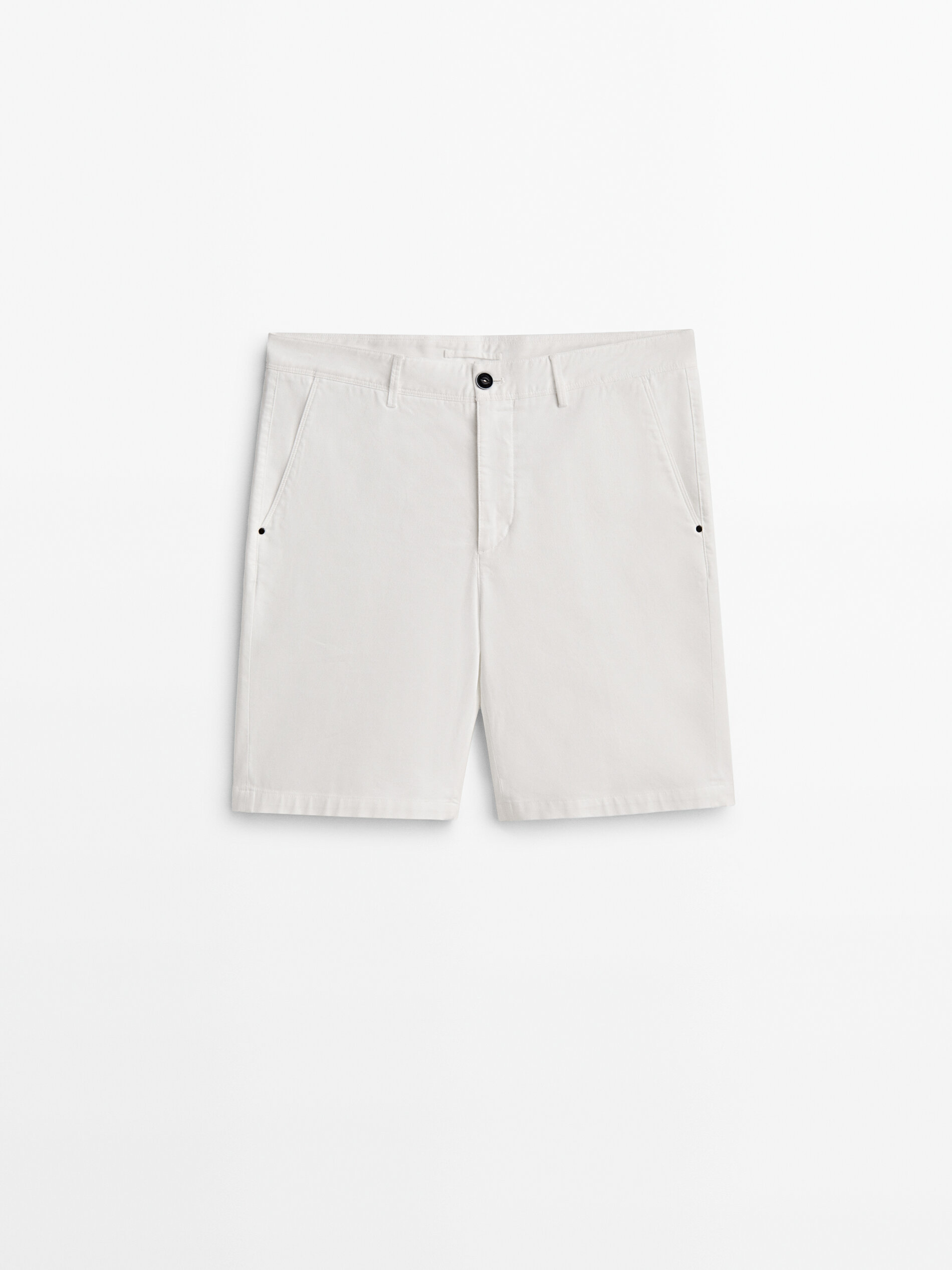Bermuda microestructura algodón - BLANCO