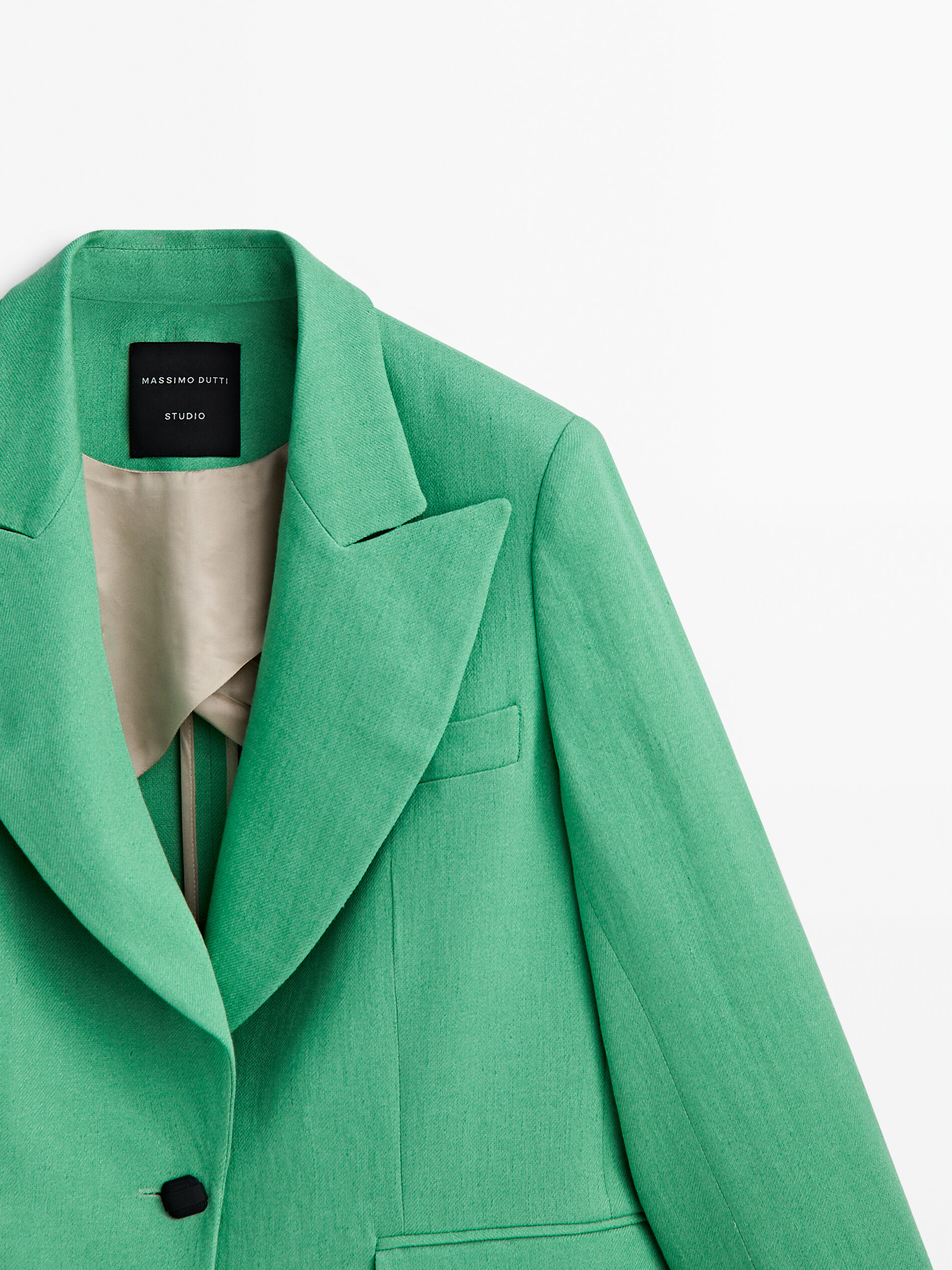 Americana traje mezcla lino -Studio - VERDE