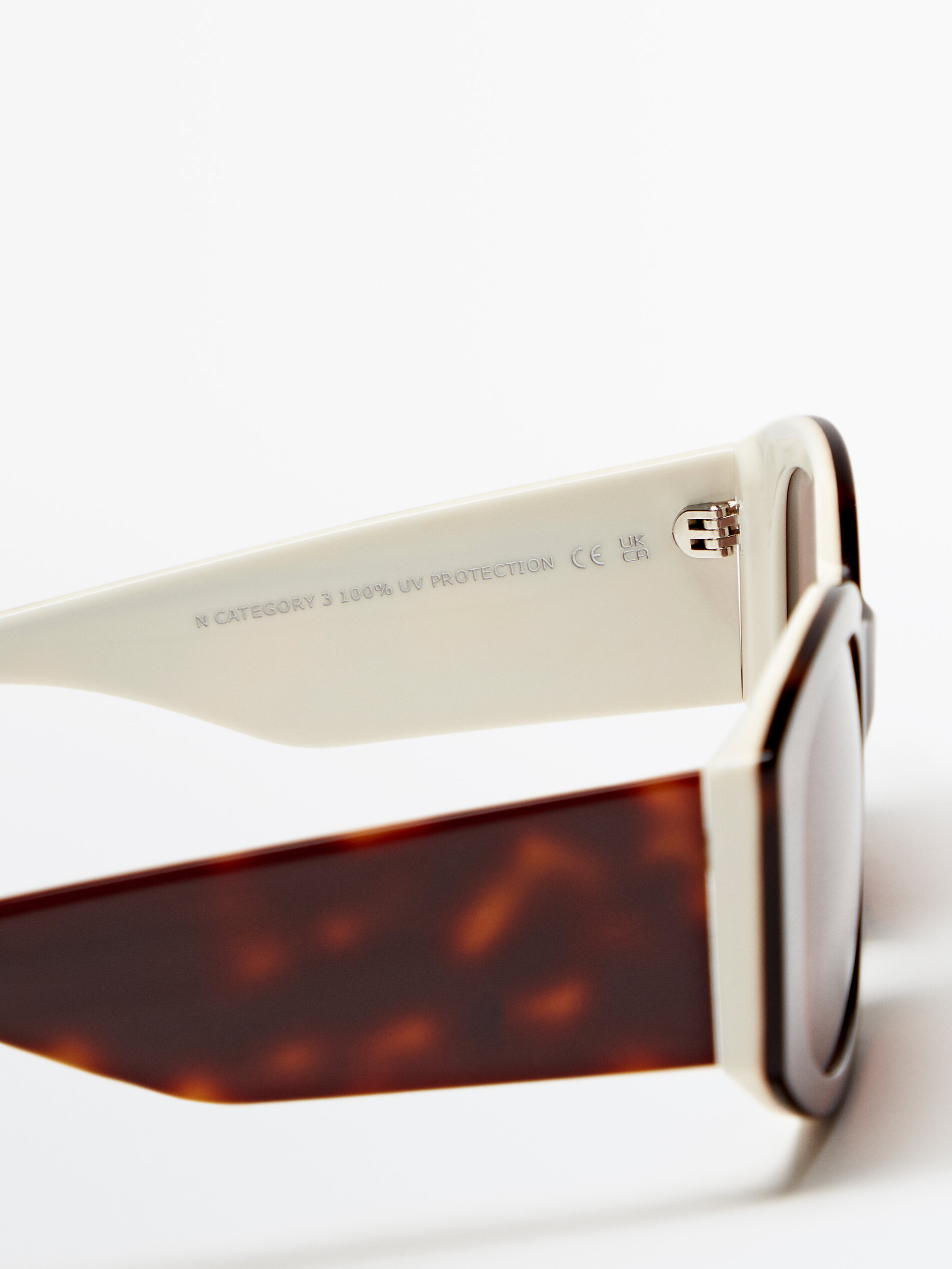 Gafas de sol efecto carey contraste - MARRÓN